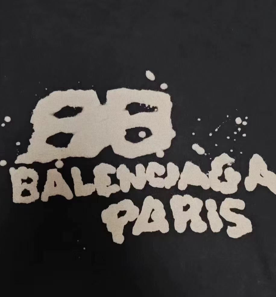Balenciaga Balenciaga23ss Graffiti Splash Ink Double B Le2412-Nextarrow Size US XS / EU 42 / 0 - 3 Thumbnail