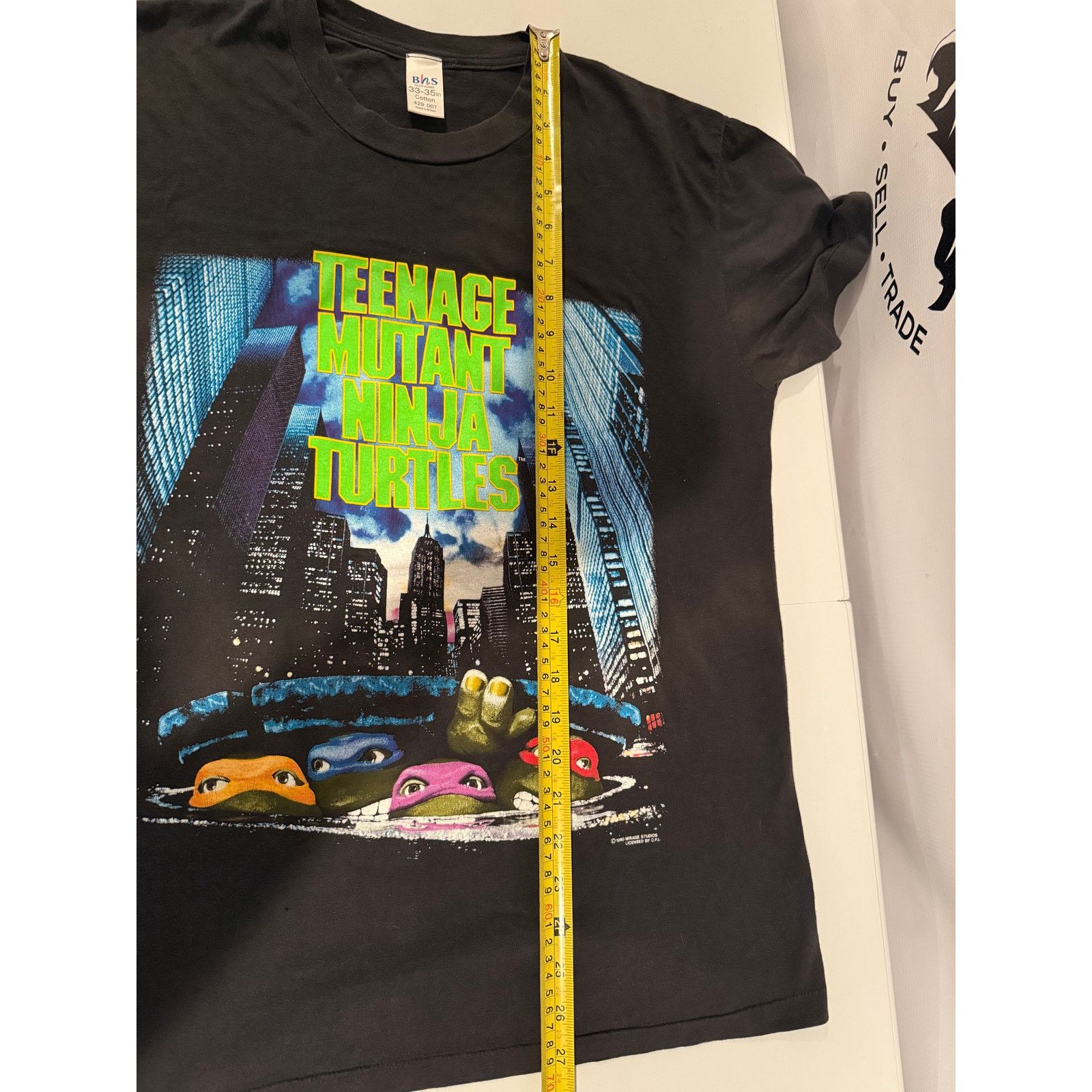 Vintage Vintage 1990 Teenage Mutant Ninja Turtles Movie Promo Shirt Size US M / EU 48-50 / 2 - 10 Thumbnail