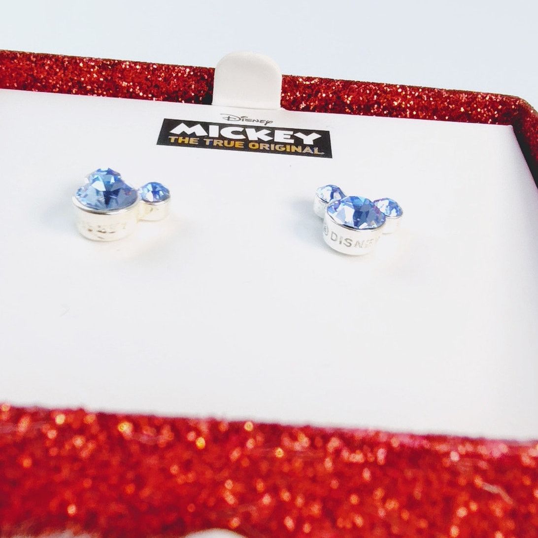 Disney Disney Mickey Mouse Blue Rhinestone Stud Earrings NIB Size ONE SIZE - 8 Thumbnail
