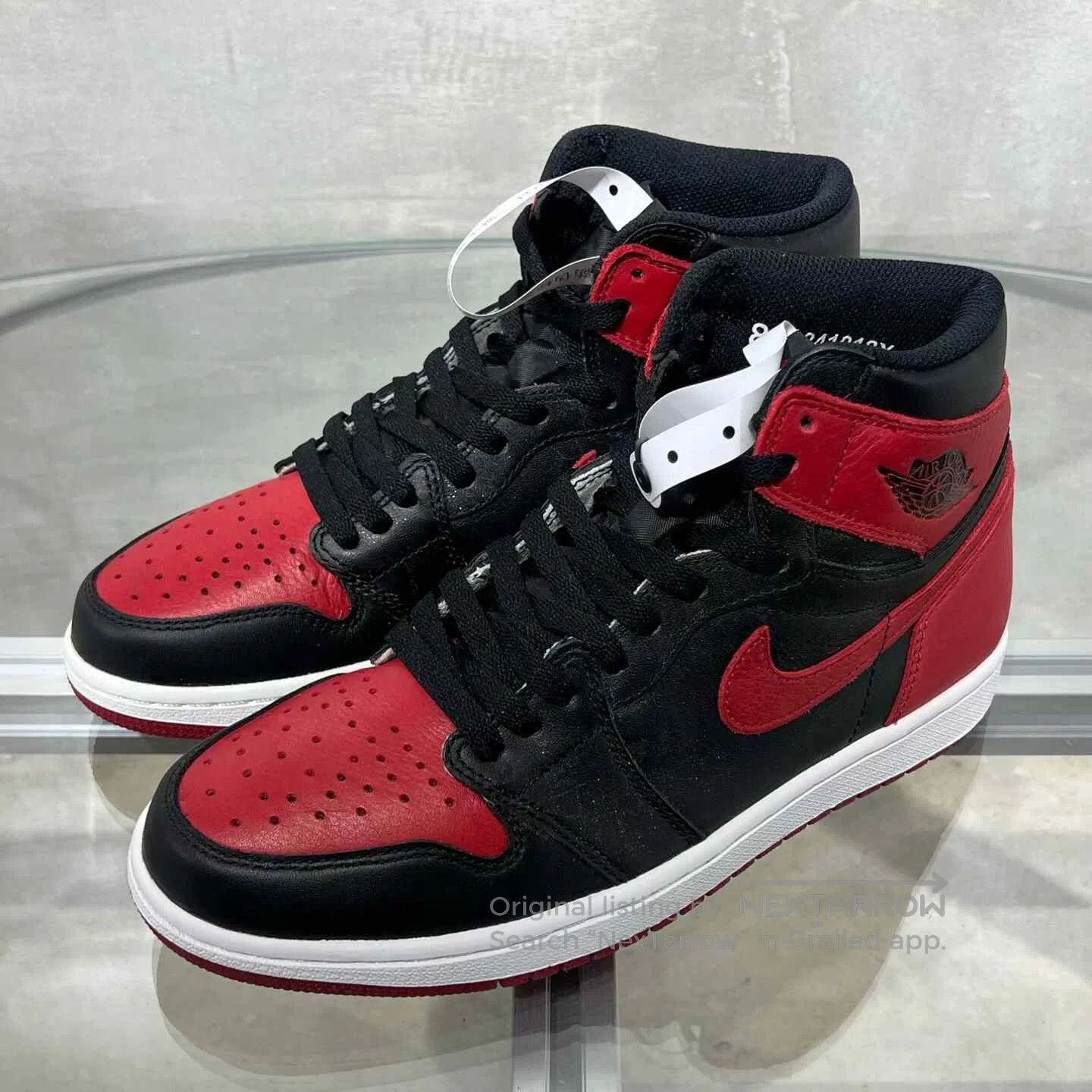 Nike Nike AJ1 Black and Red shoes Size US 9 / EU 42 - 1 Thumbnail
