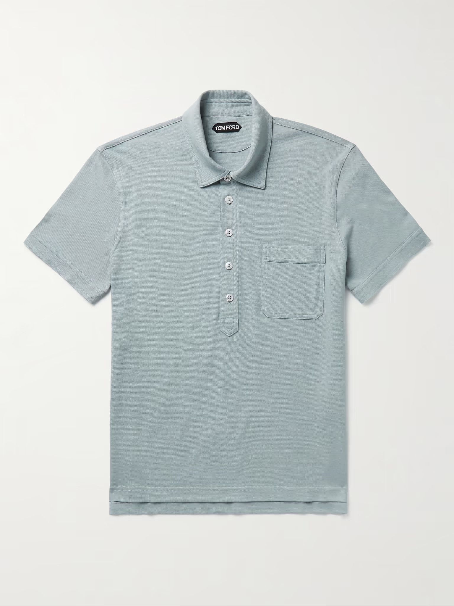 Tom Ford o1w1db10225 TFJ307 Polo Shirt in Light Blue Size US S / EU 44-46 / 1 - 1 Thumbnail
