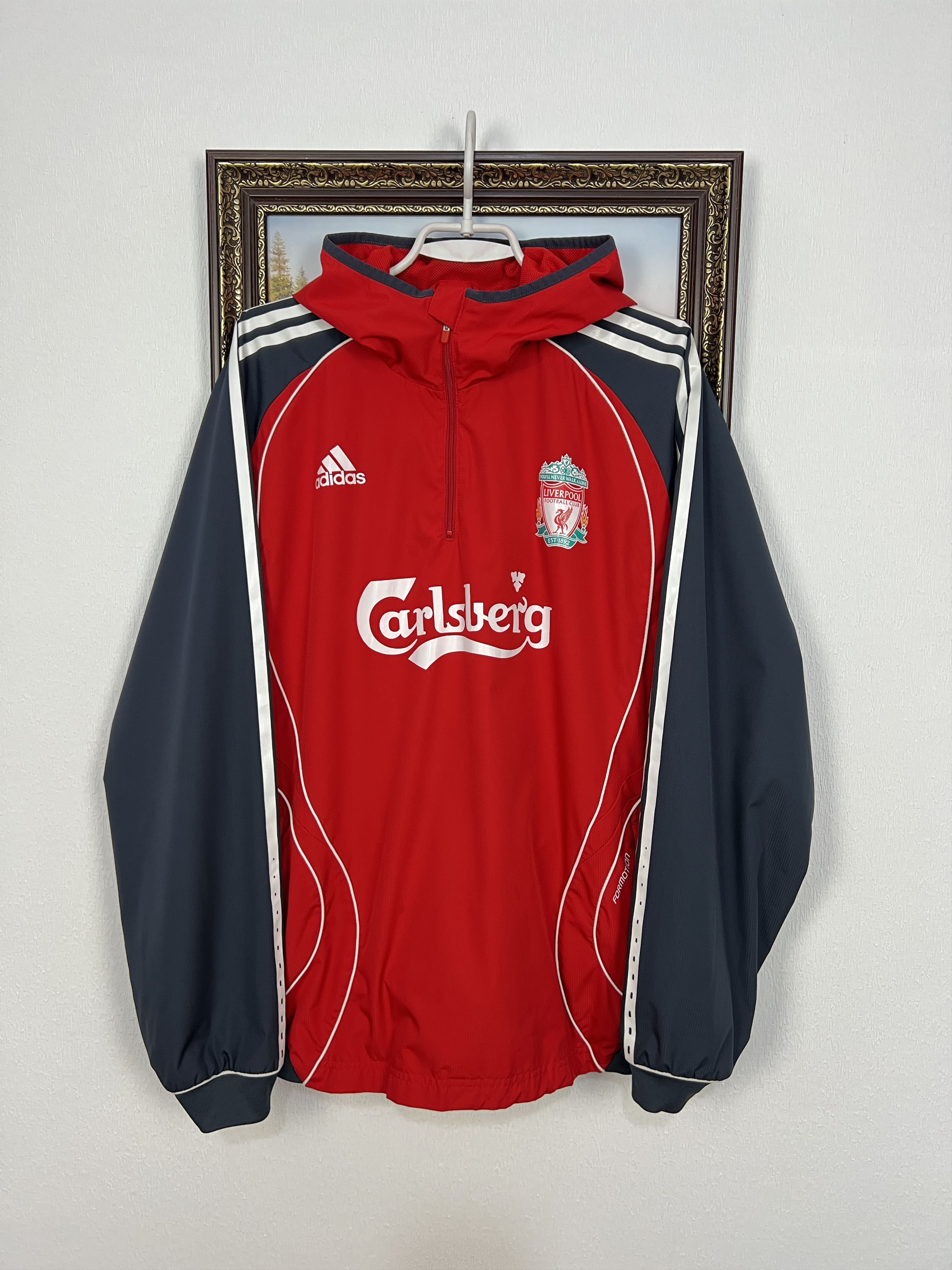 Adidas Vintage Adidas Liverpool Football Train Jacket Formotion Size US L / EU 52-54 / 3 - 1 Thumbnail