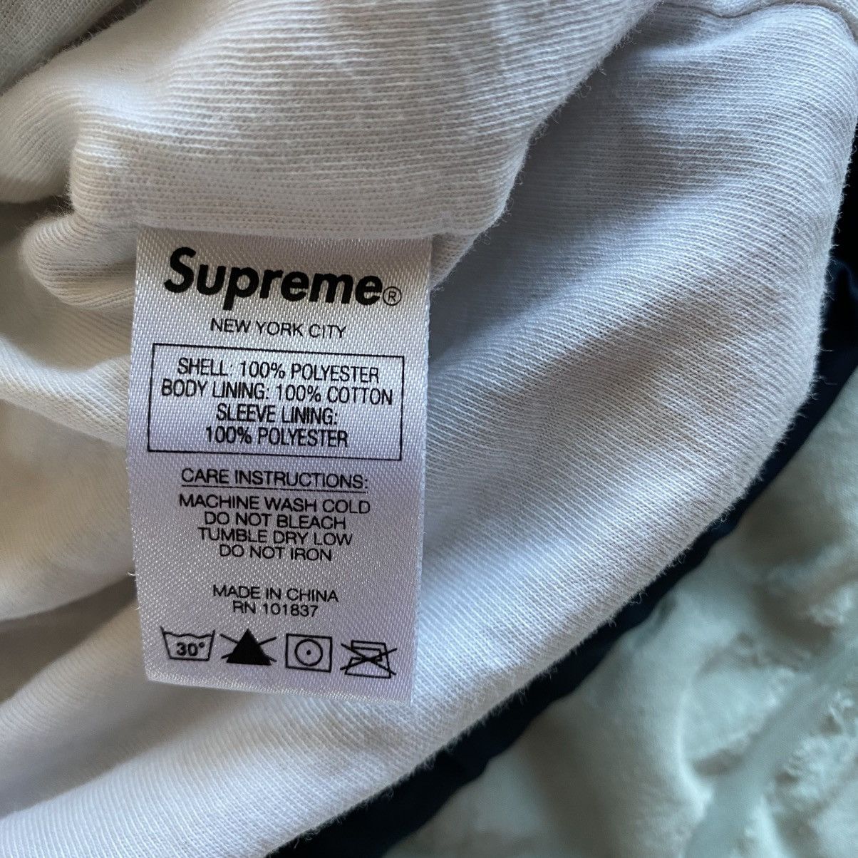 Supreme Supreme Nan Golden Jacket Nylon Windbreaker Navy Blue 2018 Size US M / EU 48-50 / 2 - 6 Thumbnail