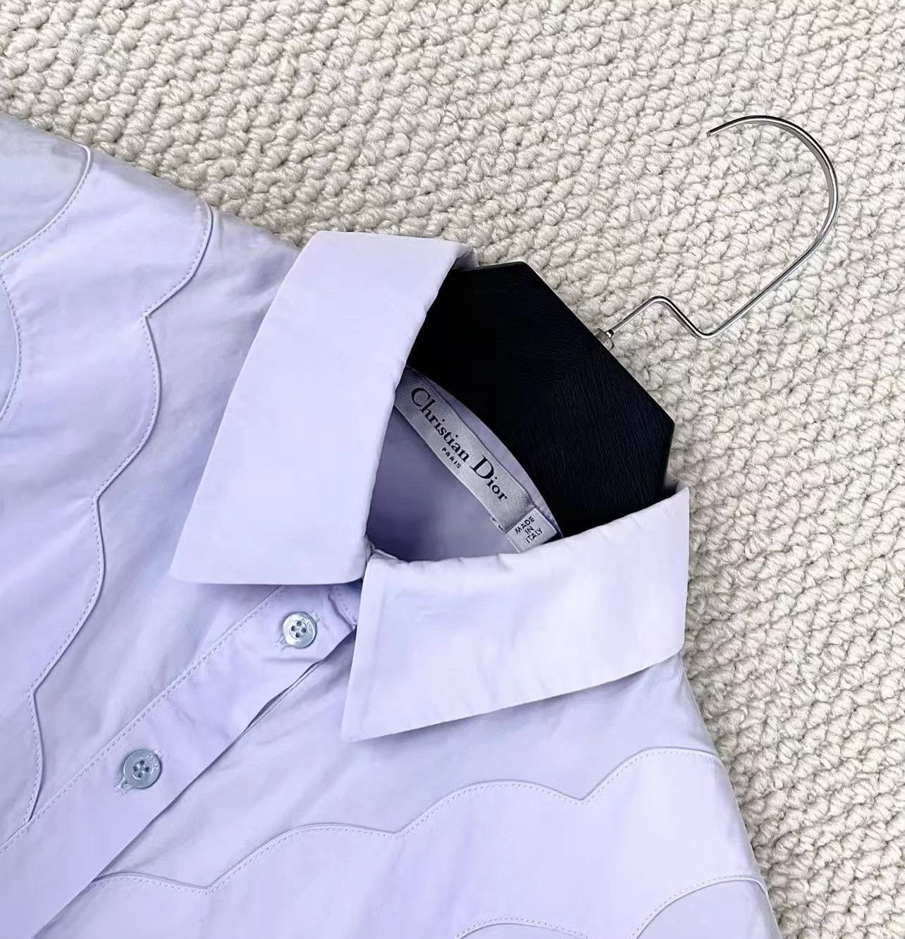Dior Dior Light Blue Pleated Irregular Shirt Dress 38 Size XS / US 0-2 / IT 36-38 - 3 Thumbnail