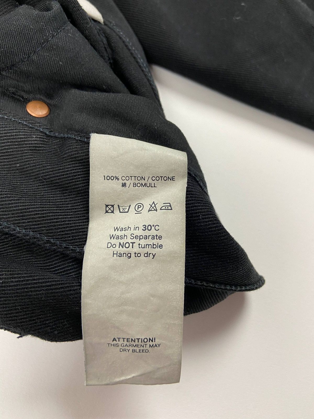 Our Legacy First Cut Black Straight Fit Made in Portugal 🇵🇹 Denim Pants Size US 33 - 8 Thumbnail