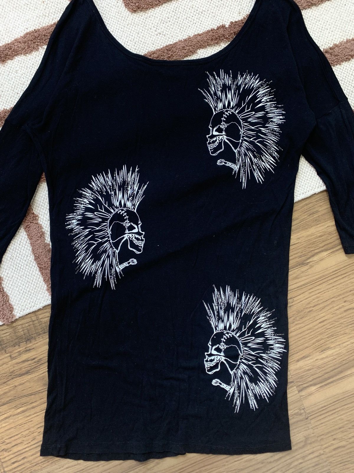 Thomas Wylde VINTAGE THOMAS WYLDE SKULL PUNK AVANT GARDE MINI DRESS Size S / US 4 / IT 40 - 7 Thumbnail