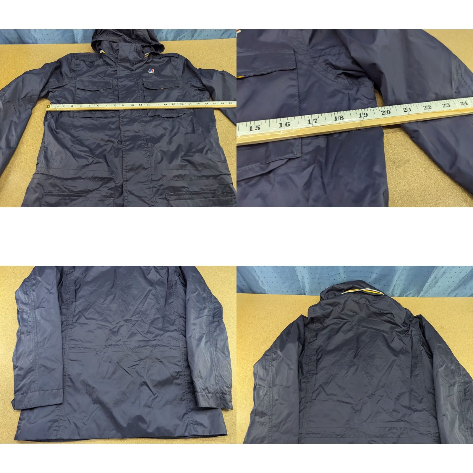 K-Way K-WAY Manfield Jacket Mens Size S Blue Hoodie Waterproof Nylon Windbreaker Outdoor Rain Zip Front Pockets Full Zip Hooded Vintage No Size US S / EU 44-46 / 1 - 9 Thumbnail