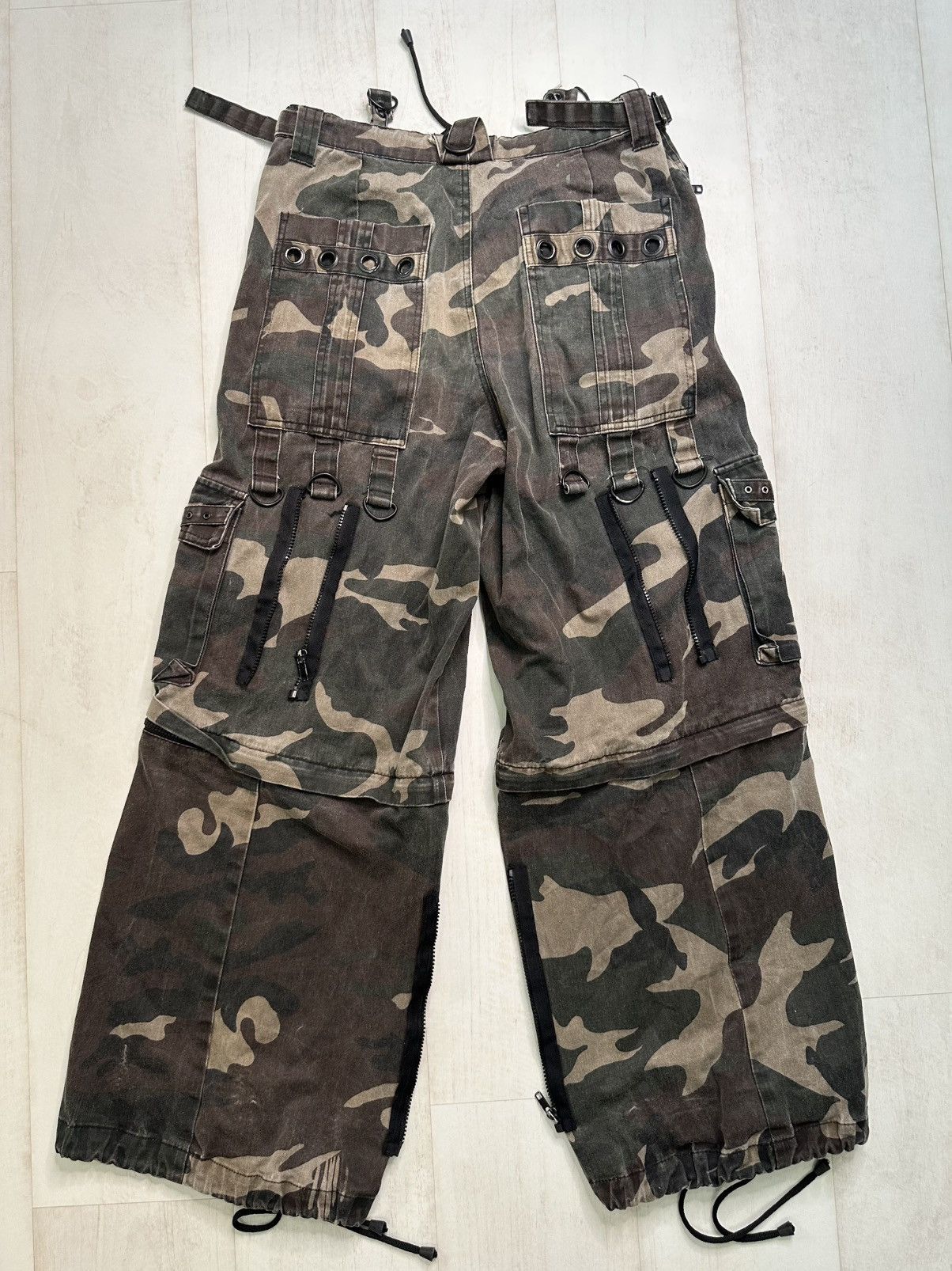 Vintage Hard Leather Stuff camo wide pants Size US 34 / EU 50 - 10 Thumbnail