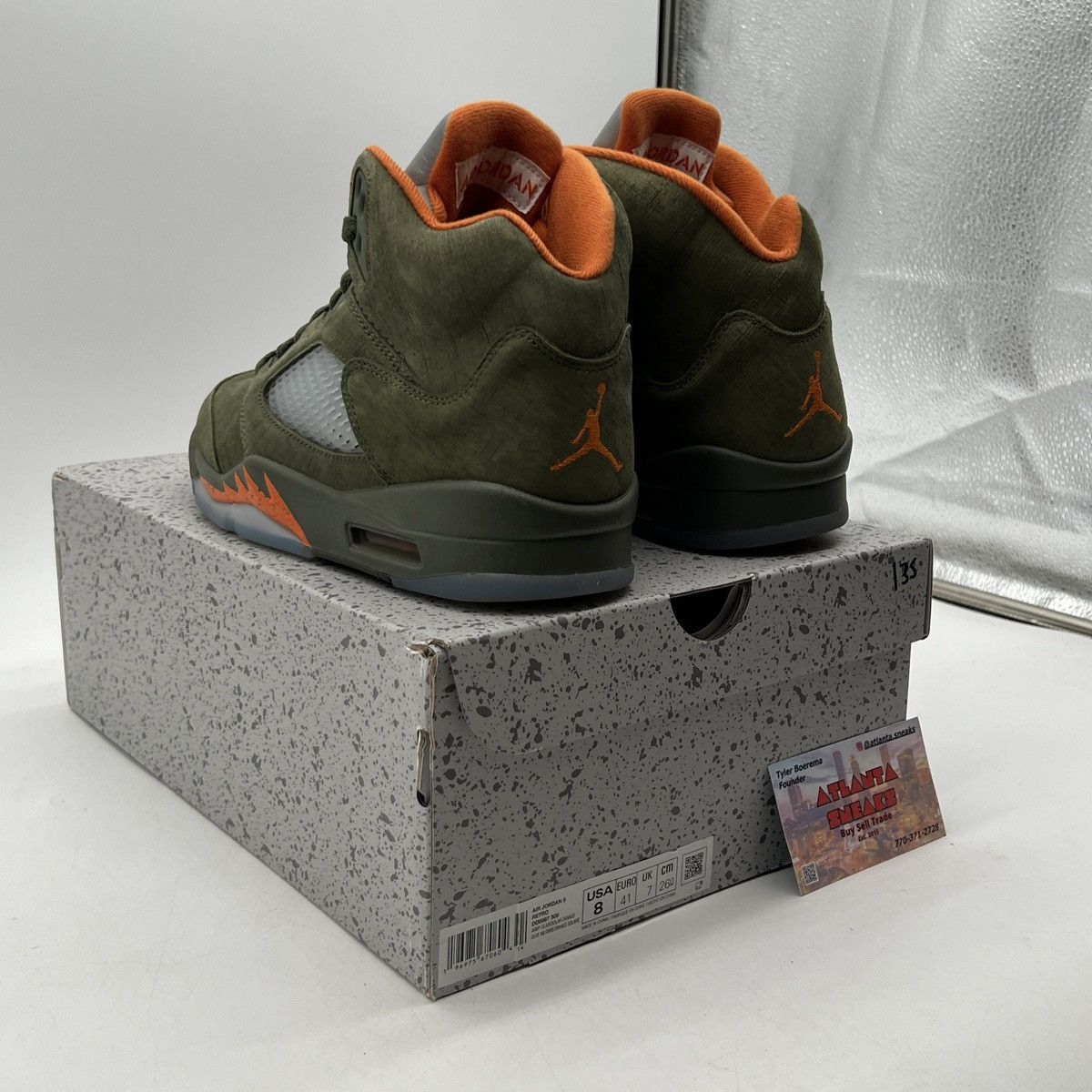 Jordan Brand Air Jordan 5 Olive Size US 8 / EU 41 - 4 Thumbnail