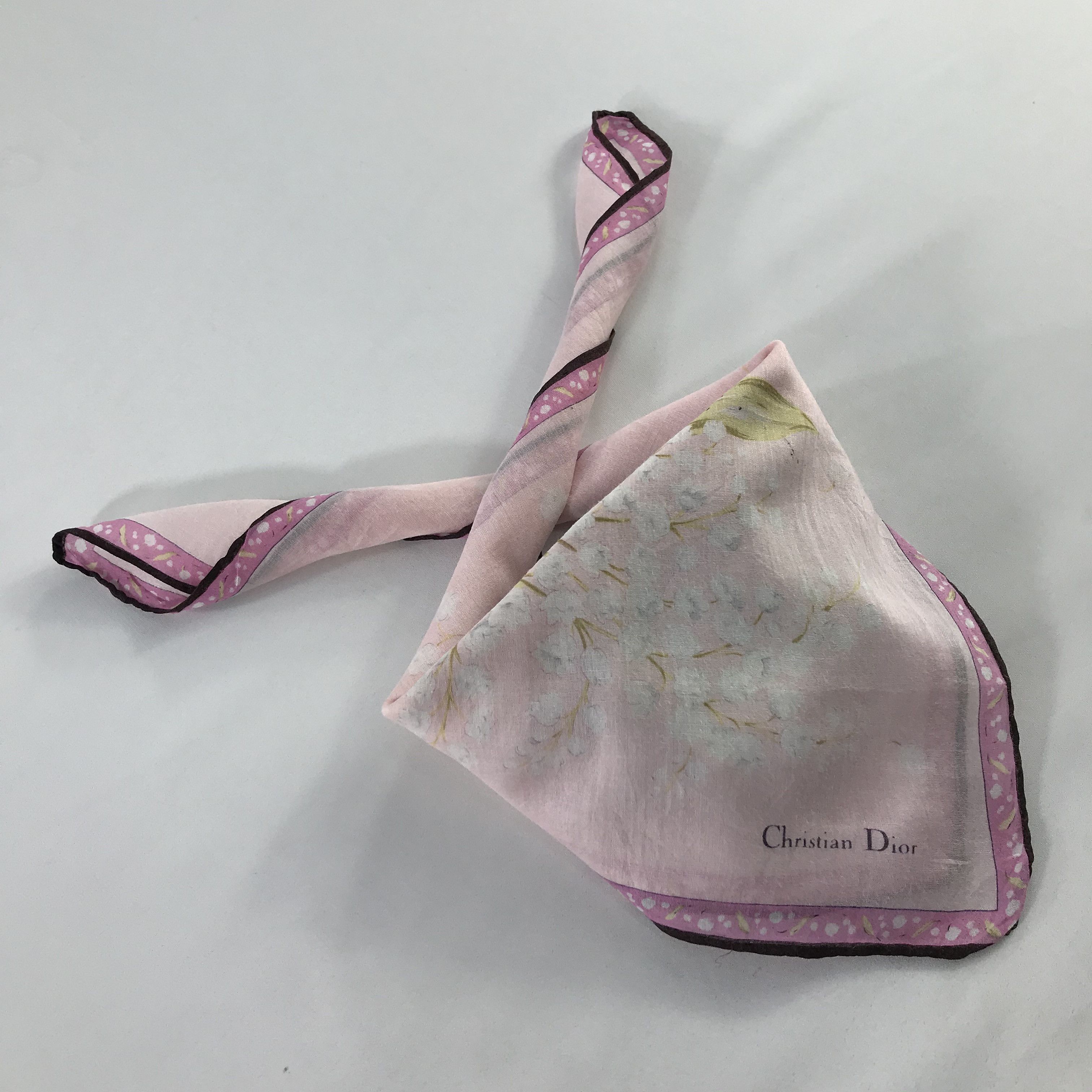 Christian Dior Monsieur × Vintage Christian Dior Bandana / Handkerchief / Neckerchief - S631 Size ONE SIZE - 4 Thumbnail