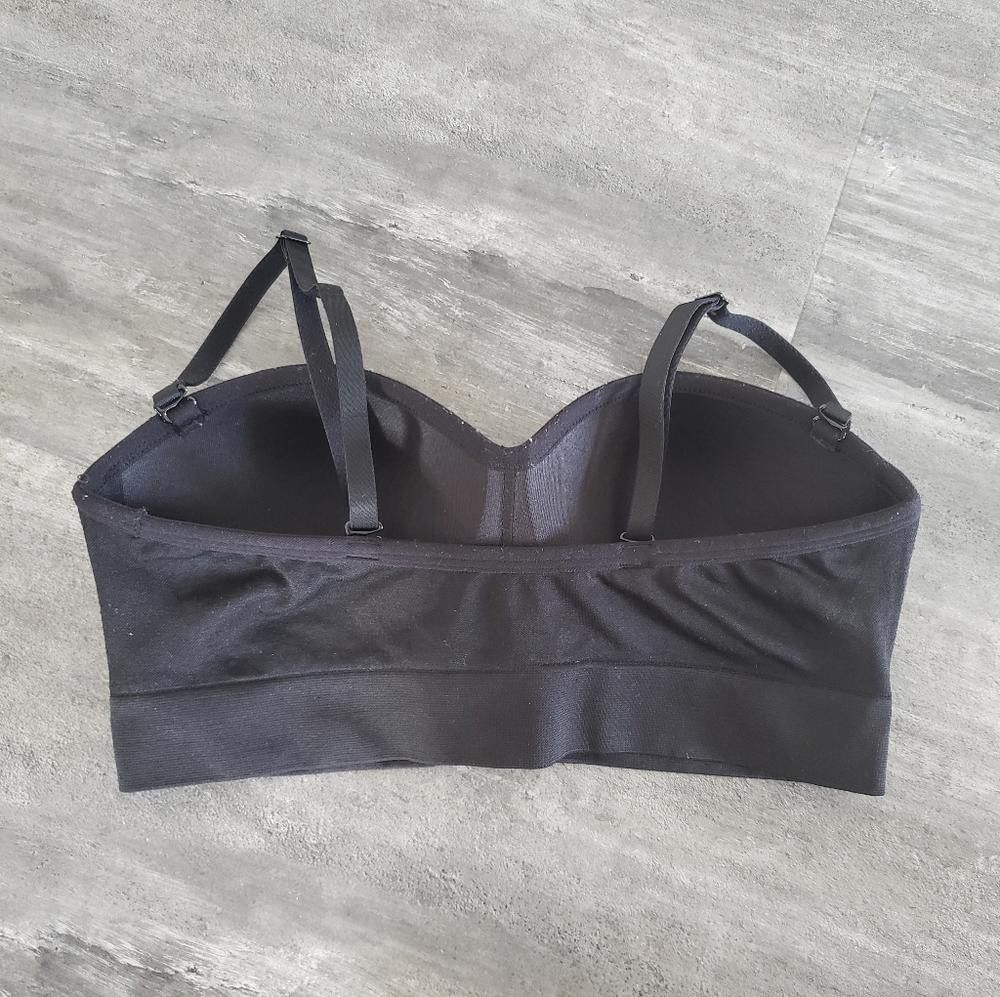 Designer Black Classic Tube NB Bustier Bra Size ONE SIZE - 2 Thumbnail