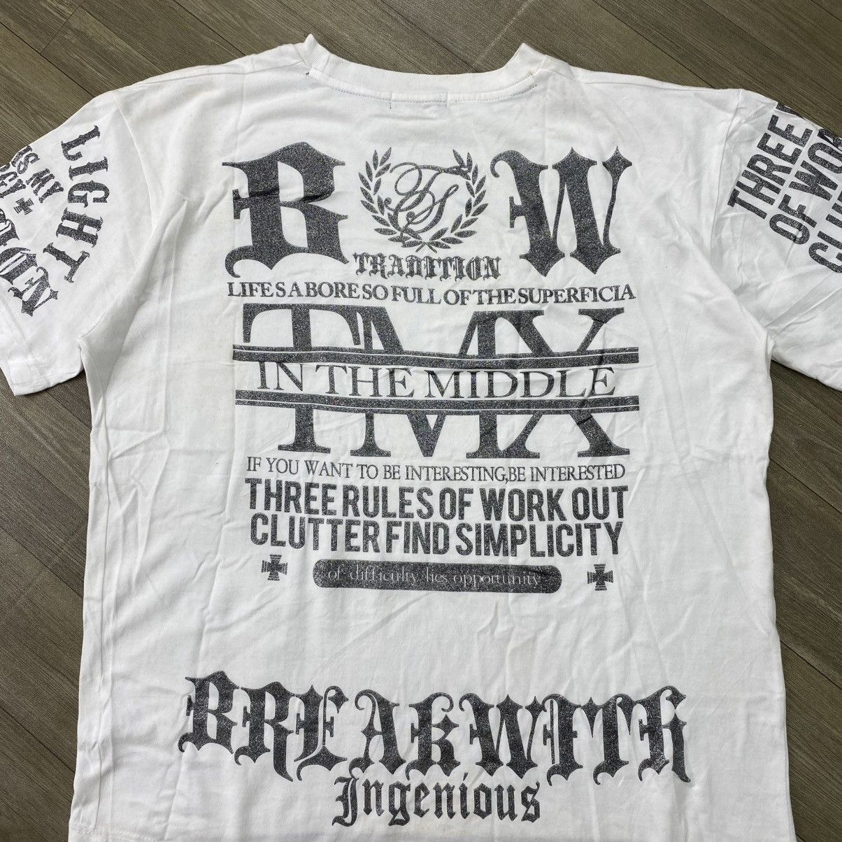 If Six Was Nine 2000s Remak Gear Tribal Poem Skulls Cross Gothic Y2K Tshirt Size US XL / EU 56 / 4 - 4 Thumbnail