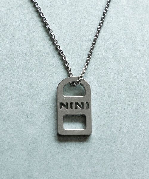 Number (N)ine Number nine N(N) LOGO PLATE HOLE NECKLACE Size ONE SIZE - 3 Thumbnail