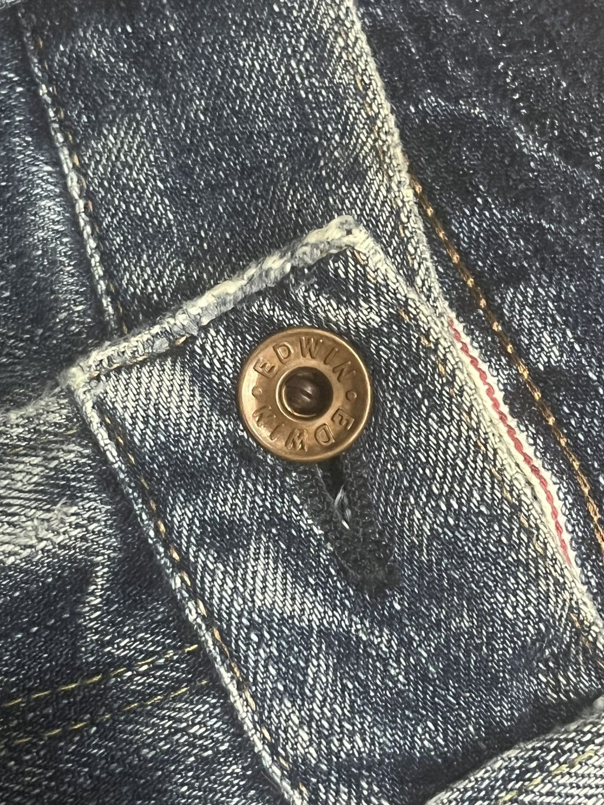 Vintage Vintage Japanese Brand Edwin 505 Half Selvedge Blue Jeans Size US 32 / EU 48 - 5 Thumbnail