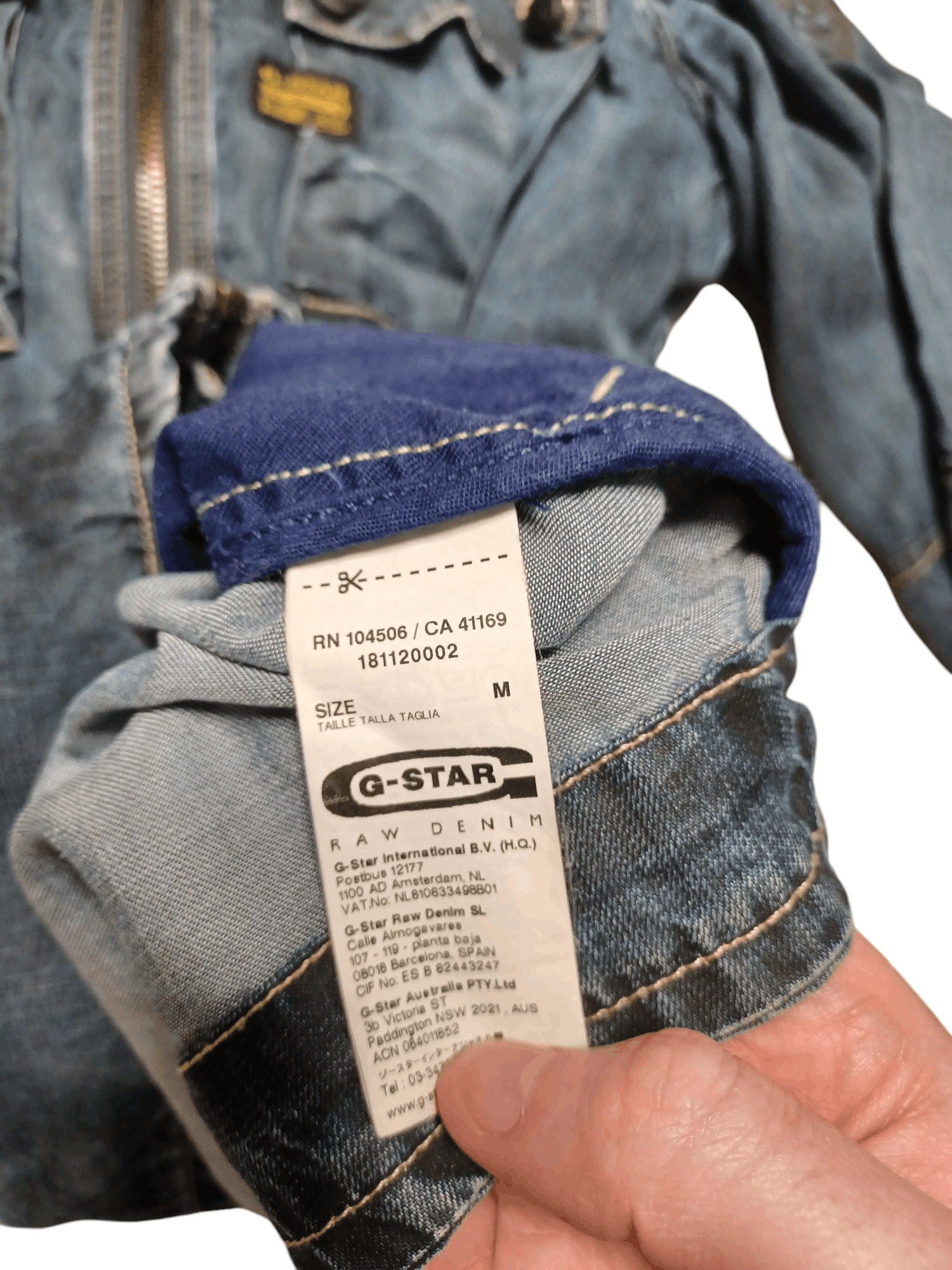 G-Star G STAR RAW 3301 96 MULTIPOCKET AVANT GARDE JACKET DENIM Size US M / EU 48-50 / 2 - 6 Thumbnail