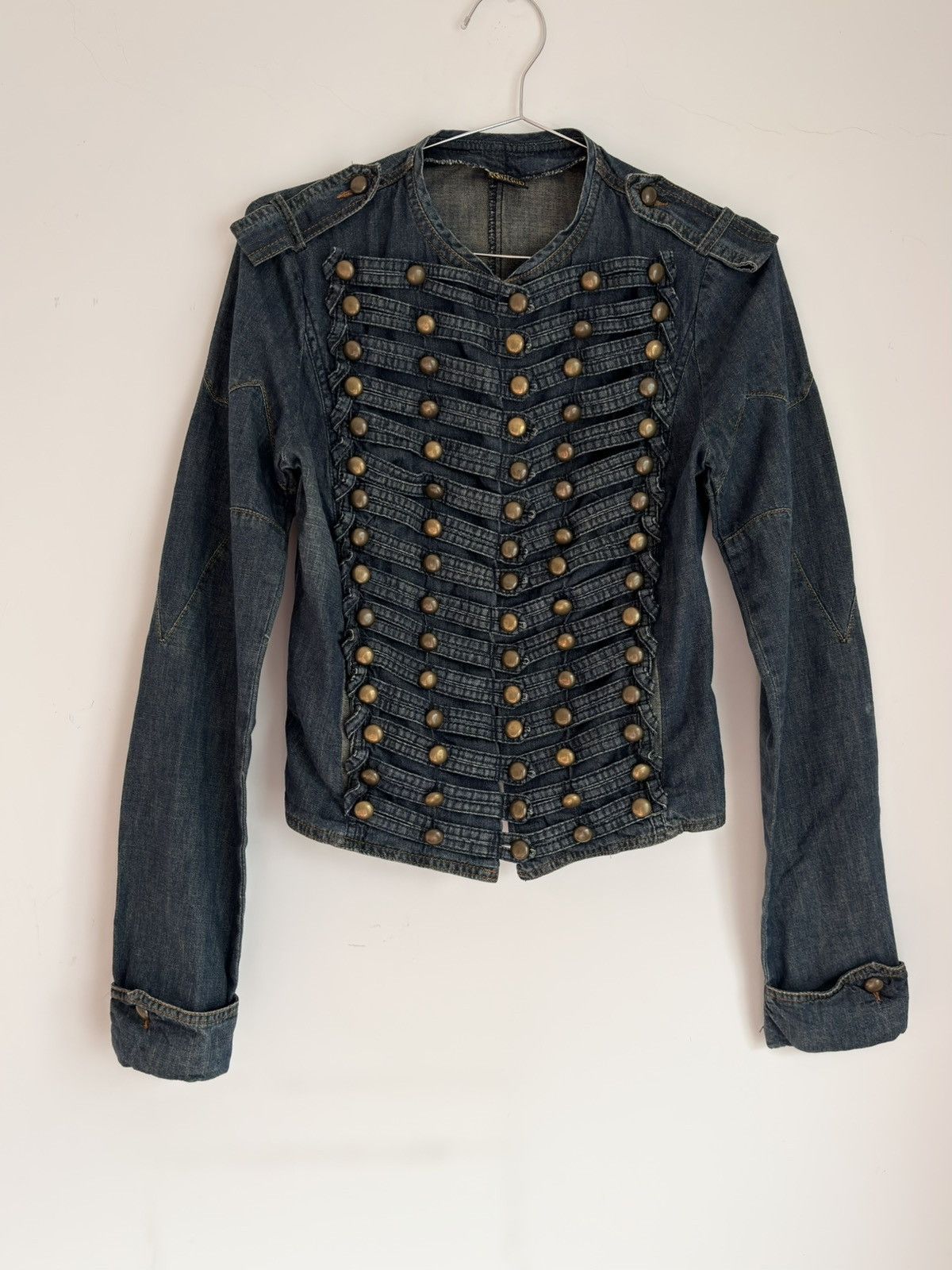 plein sud Plein Sud French Napoleon Wash Blue Jean's Jacket | Grailed