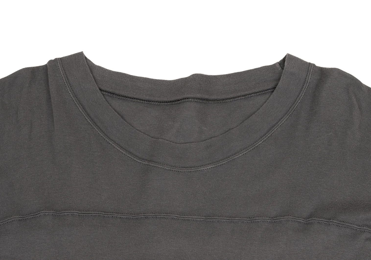 Maison Margiela Panel Cut Off-Shoulder T-Shirt in Charcoal 46 Size US S / EU 44-46 / 1 - 3 Thumbnail