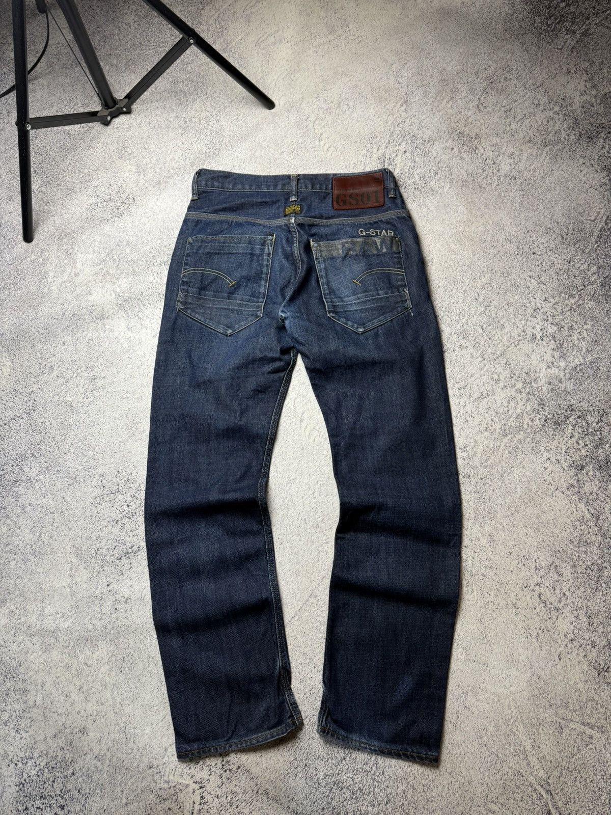 G-Star Vintage G Star Raw Denim Streetwear Jeans Japanese Y2K 30 Size US 31 - 1 Thumbnail