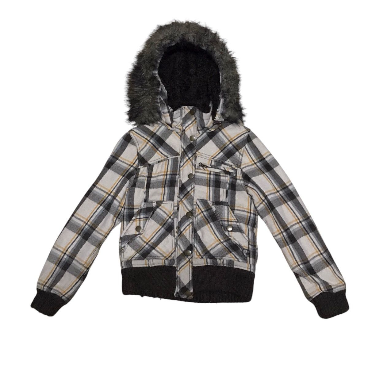If Six Was Nine × Japanese Brand × KMRii LGB IF SIX WAS NINE STYLE SURF ROCK FAUX FUR TACTICAL JACKET Size US XS / EU 42 / 0 - 1 Thumbnail