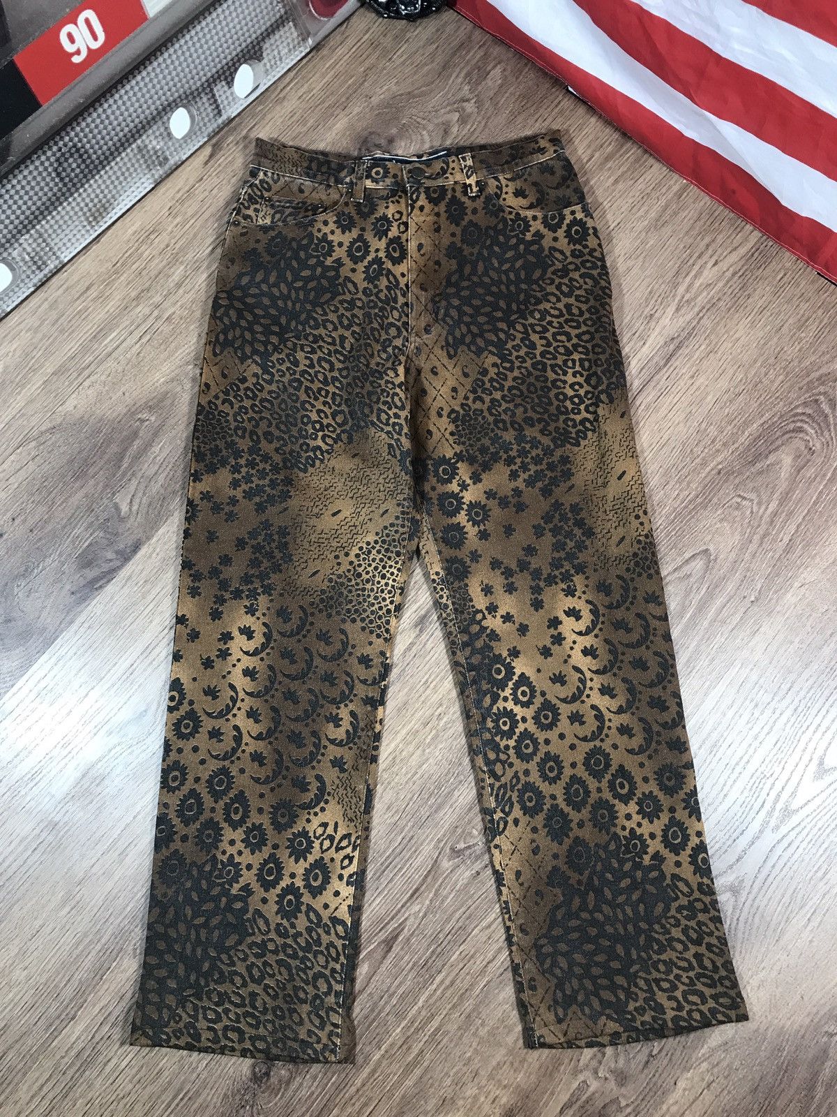 Vintage Luxury Designer Angelo Marani Print Pants
