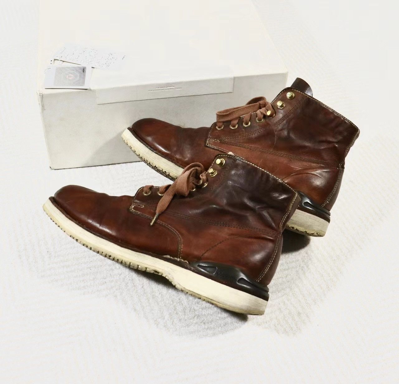image of Visvim 18Aw Virgil Boots Folk（Kngr） in Brown, Men's (Size 8.5)