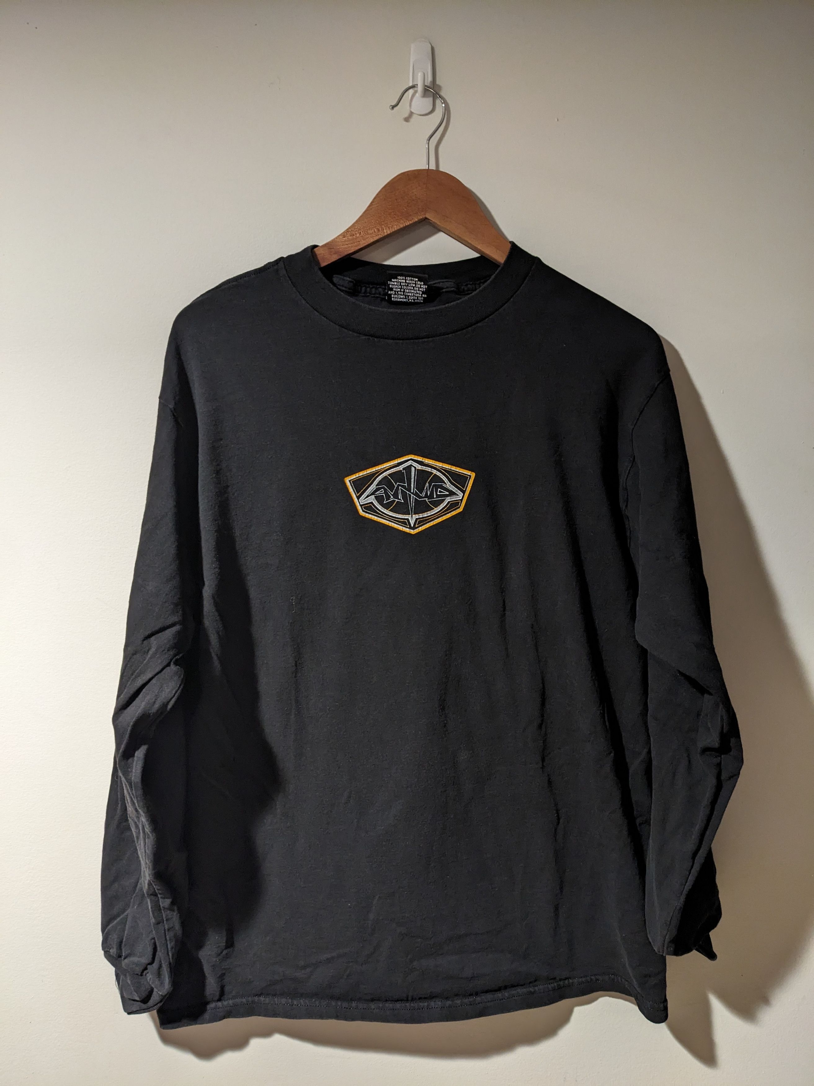Designer × Vintage Vintage 90s And1 Center Logo Black Large Long-Sleeve T-Shirt Size US L / EU 52-54 / 3 - 1 Thumbnail