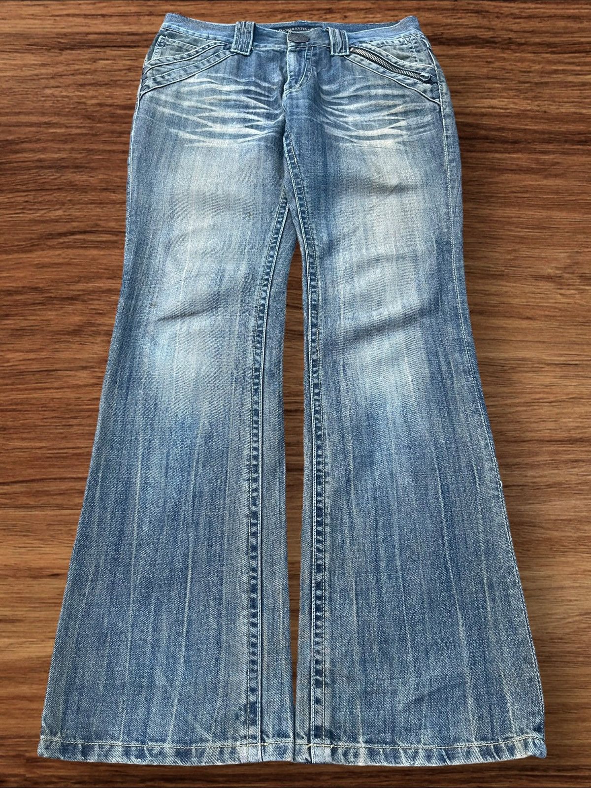 Japanese Brand Vintage Japanese Brand Red Pepper Mud Max Washed Flare Jeans Size US 34 / EU 50 - 1 Thumbnail