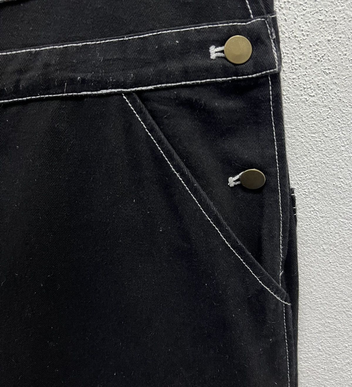 Japanese Brand × Vintage Vintage Black Cotton Overalls – Size M Size US 33 - 8 Thumbnail