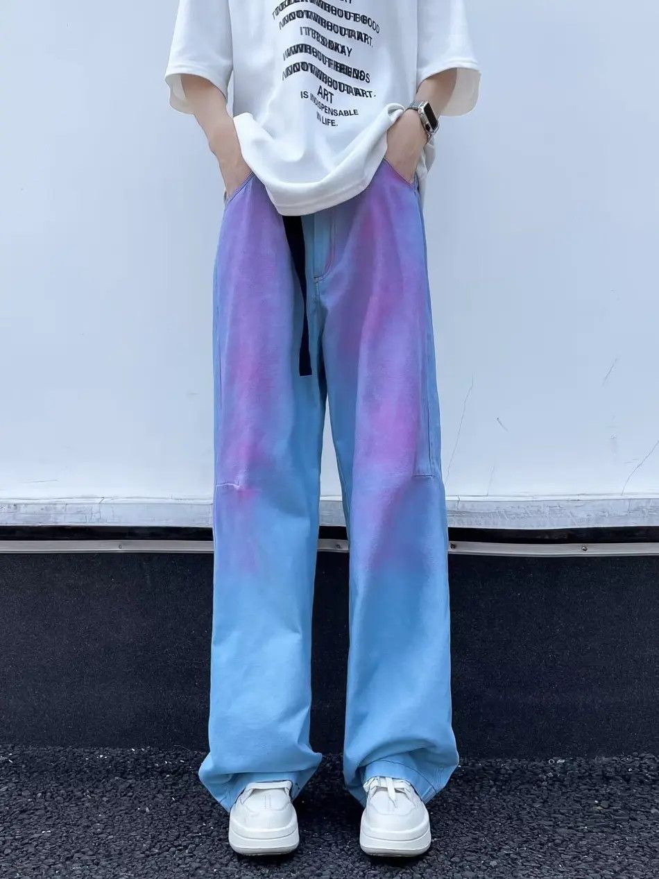 Japanese Brand × Jean Retro loose straight leg high street jeans Size US 32 / EU 48 - 3 Thumbnail