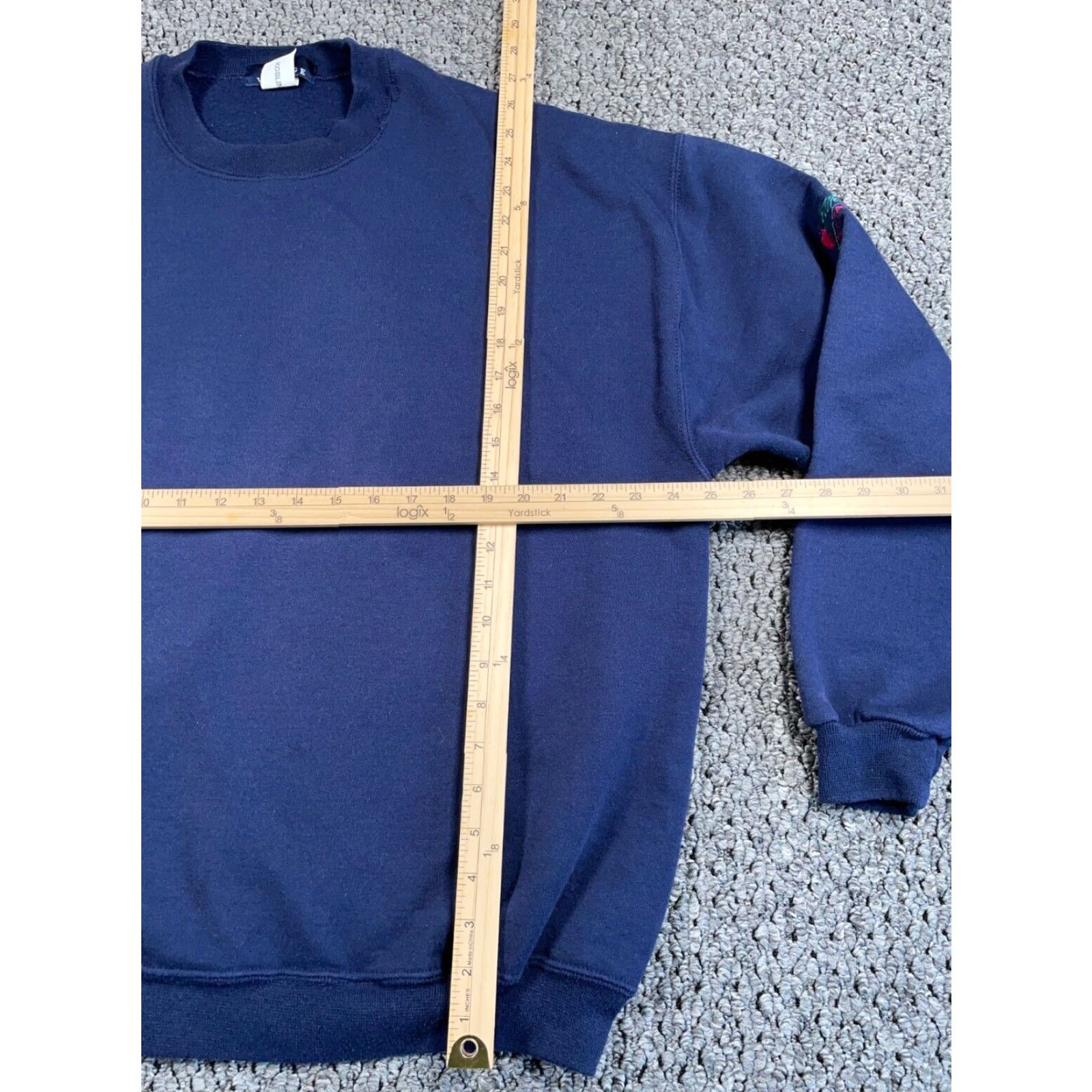 Apple VTG Vantage Ski Resort Sweatshirt Adult XL Blue Crewneck 50-50 Apple Mountain 90s Mens Embroidered City Ski Size US XL / EU 56 / 4 - 6 Thumbnail