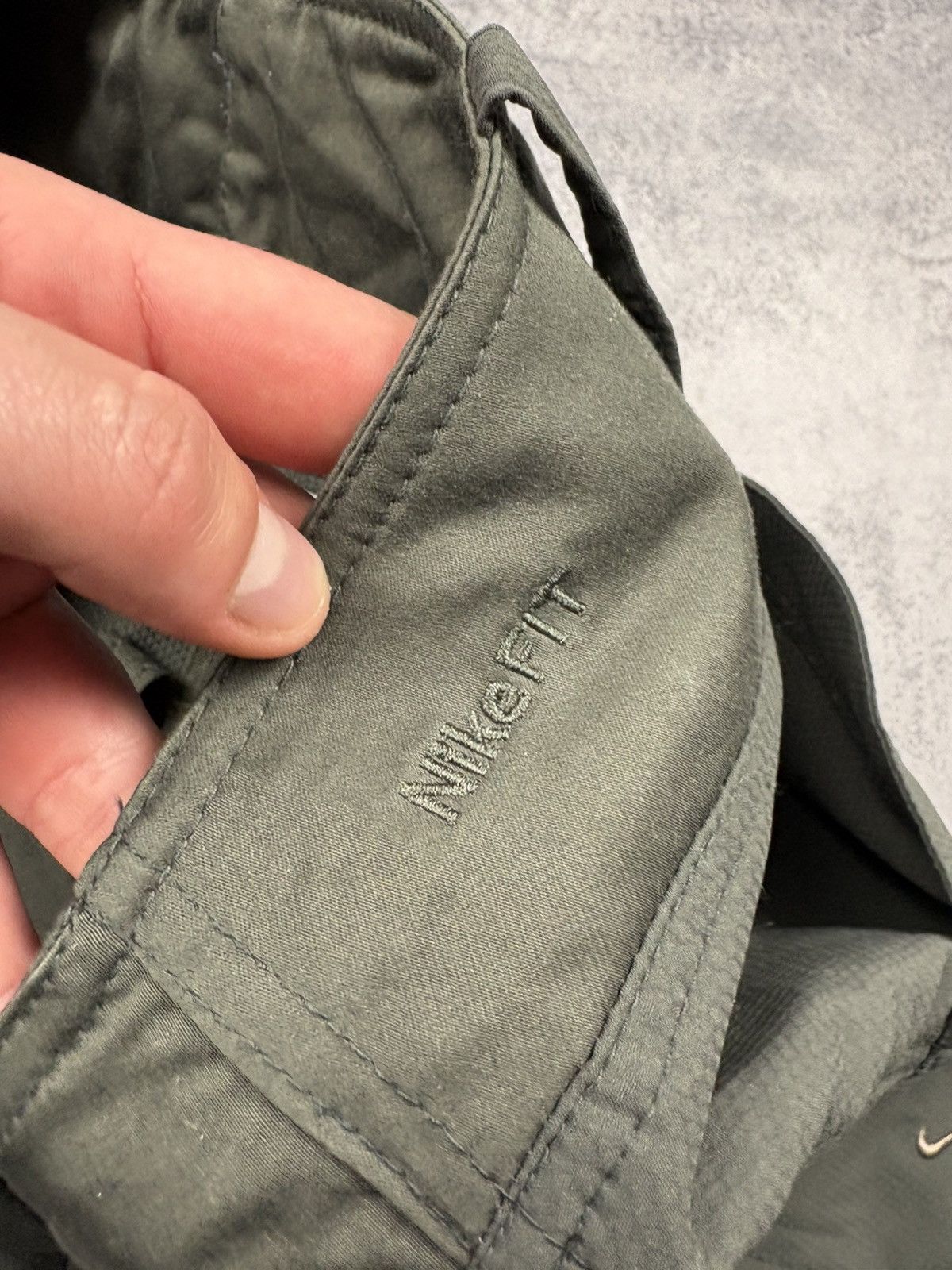 Nike NIKE Vintage Navy Green Baggy Pants onDrawstrings Streetwear Size 32" / US 10 / IT 46 - 13 Thumbnail
