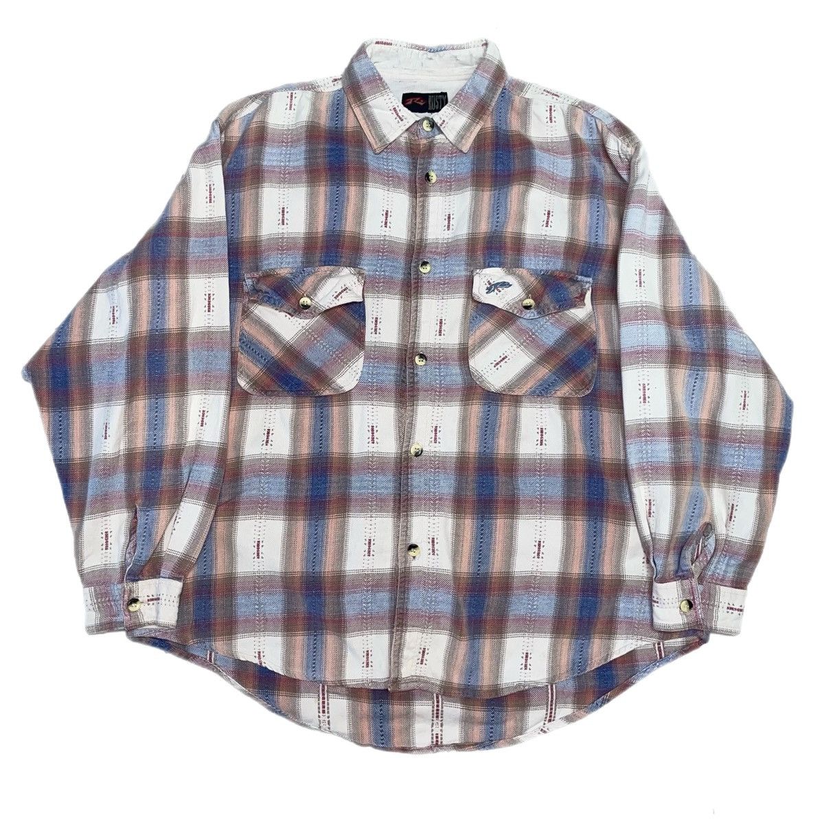 Rusty × Vintage Rusty Vintage Grunge Flannel Mens Size XL Size US XL / EU 56 / 4 - 1 Thumbnail