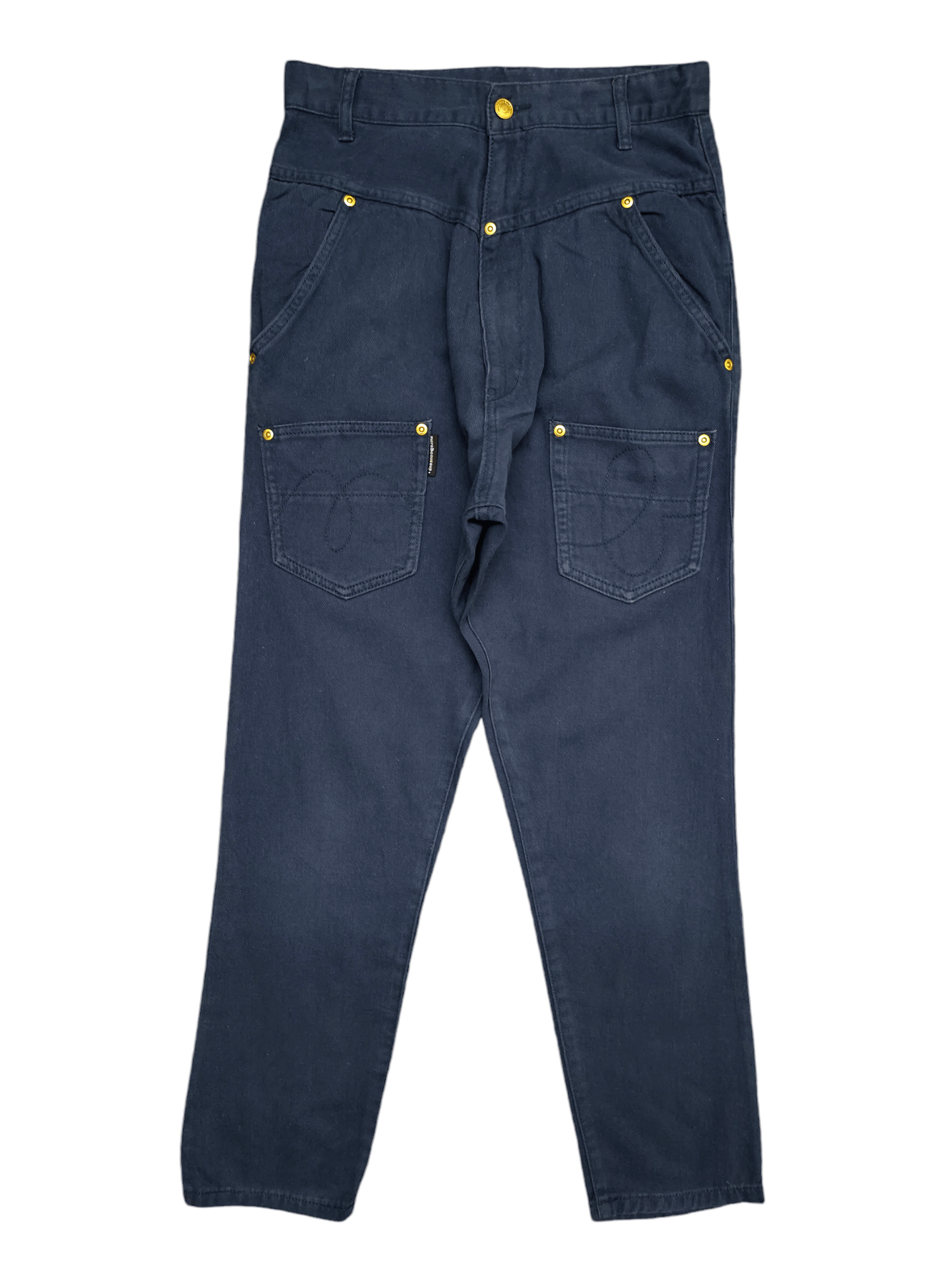Issey Miyake Mercibeaucoup Issey Miyake Drop Crotch Reverse Denim Pants Size US 29 - 1 Thumbnail