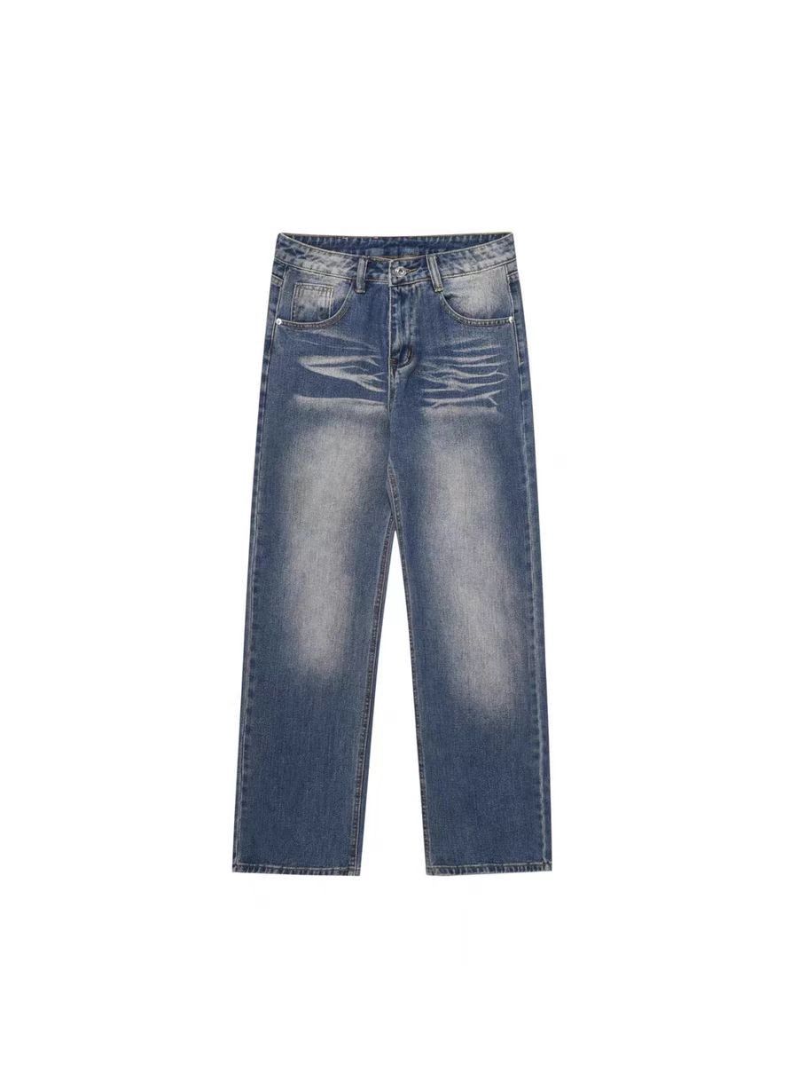 Japanese Brand × Vintage Washed Casual Simple Loose Straight Jeans Size US 32 / EU 48 - 5 Thumbnail