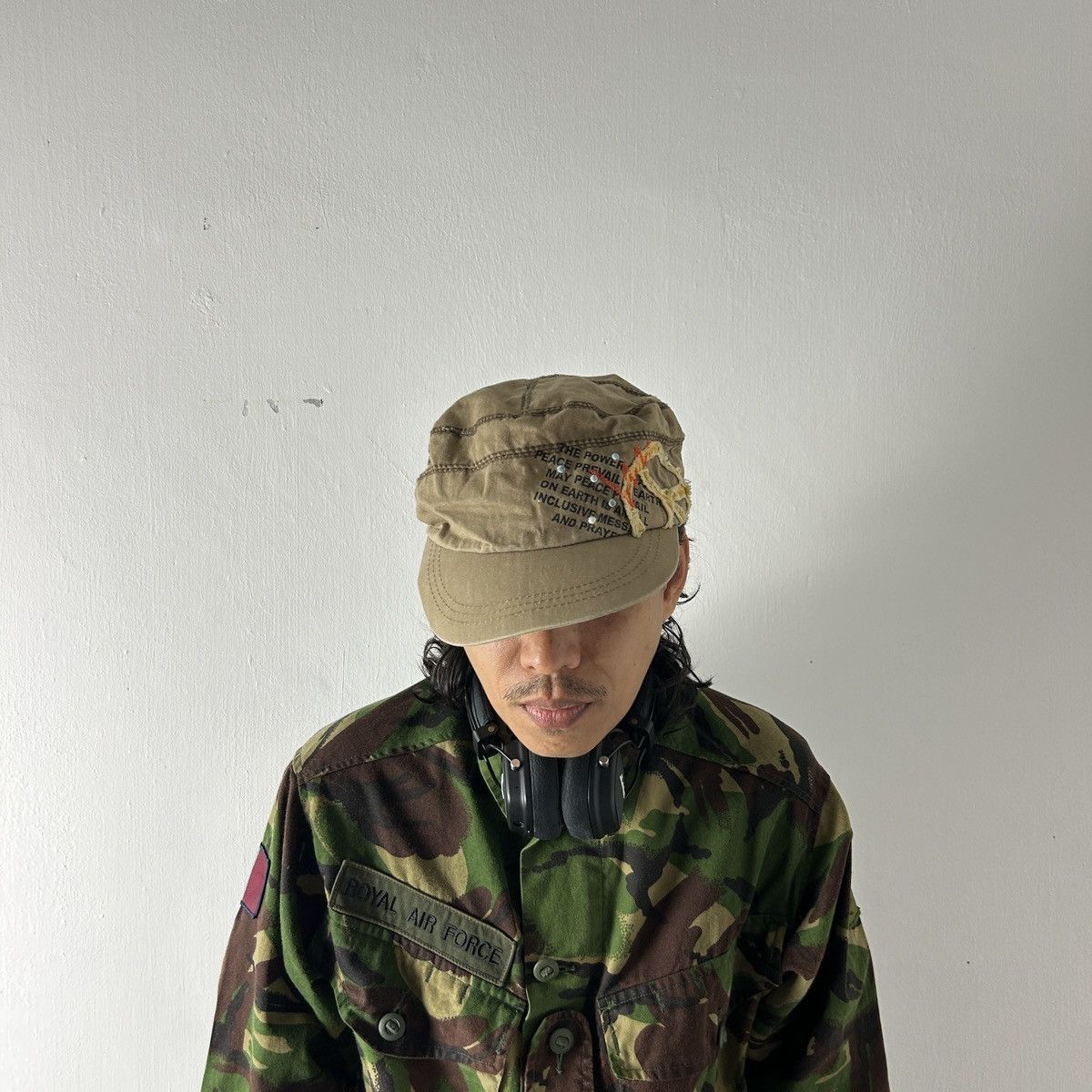 Japanese Brand × Vintage 1990s Peace Project - Damaged Cap Size ONE SIZE - 2 Thumbnail