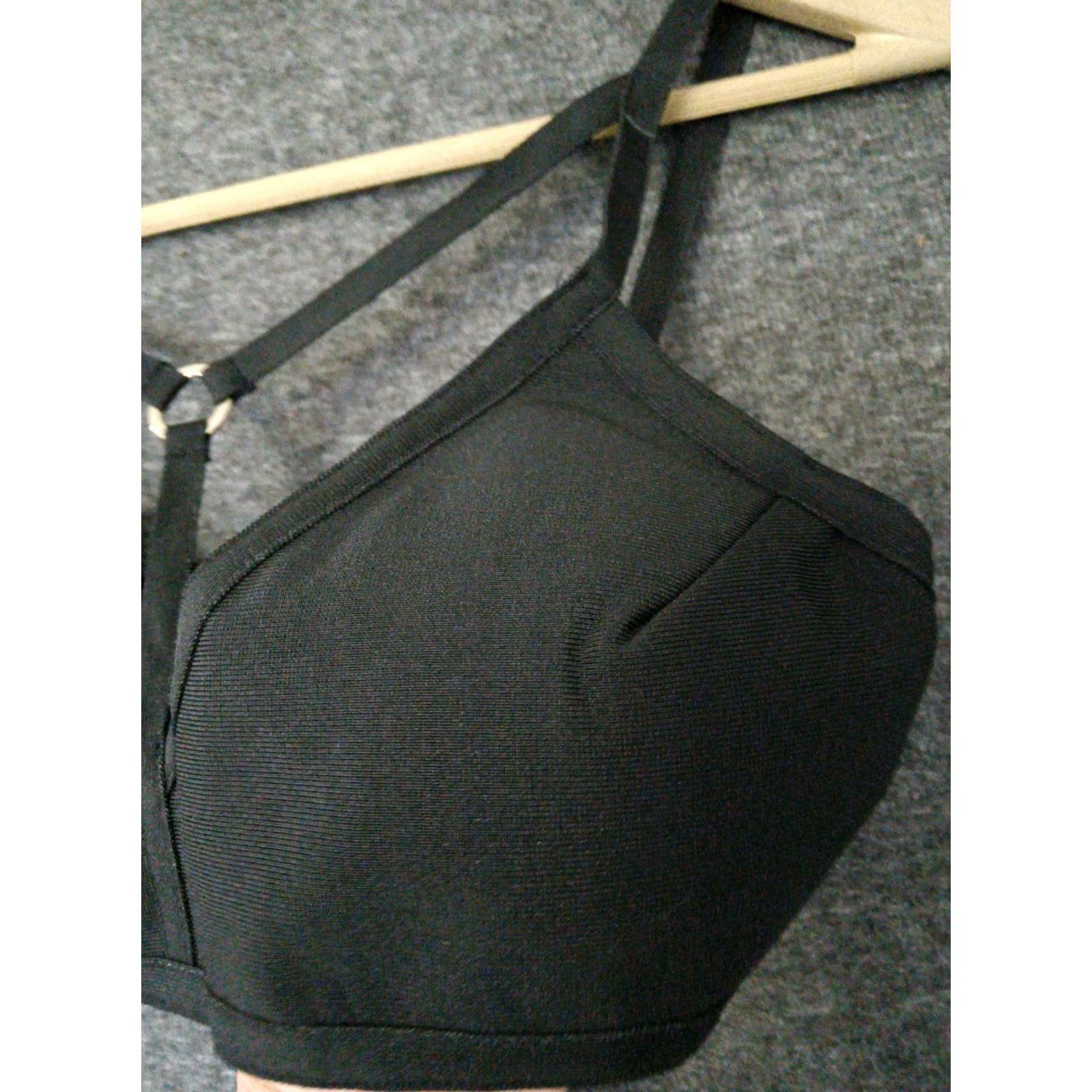Vintage Codigo Lively Black Y Ring Padded Wireless Bra Size M Shirt Womens XS? Size ONE SIZE - 3 Thumbnail