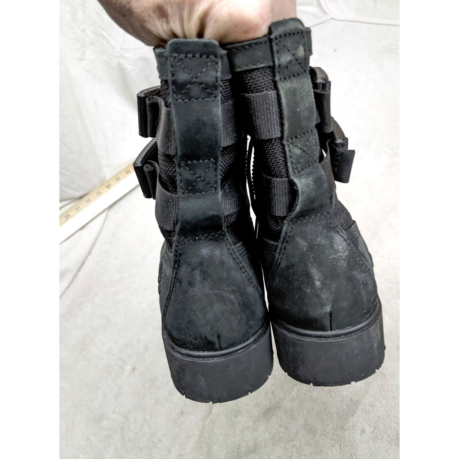 Timberland Timberland Jayne Women 6.5 37.5 Black Zip Waterproof Buckle Combat Boot Mens? Size US 7 / IT 37 - 4 Thumbnail