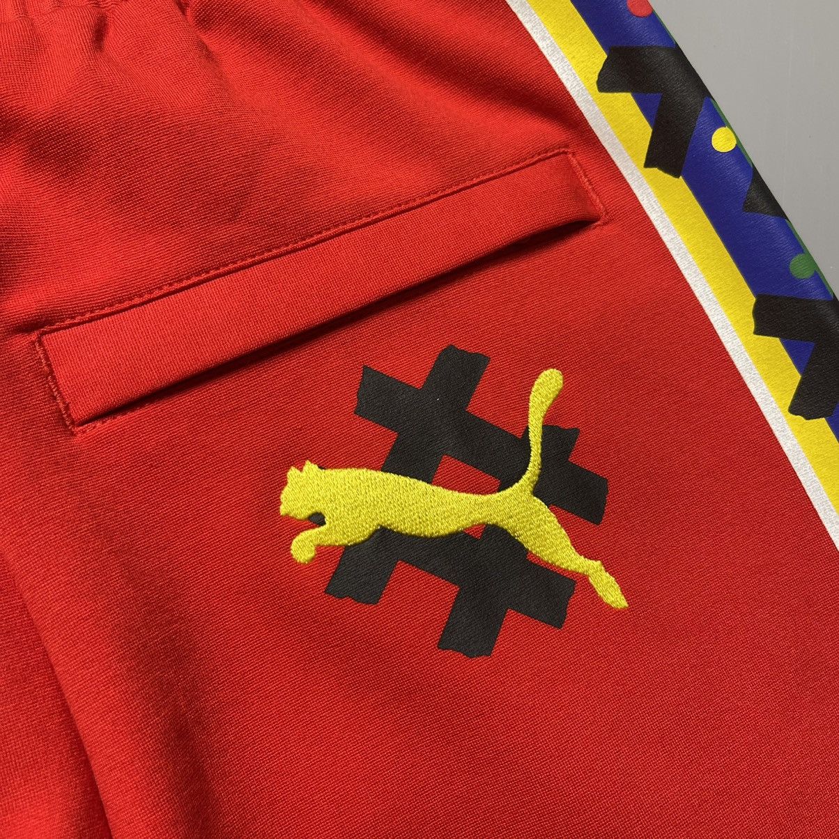Puma × Vintage Puma x Jahnkoy Track Pants Stretch Waist Red Mens Joggers Size US 30 / EU 46 - 7 Thumbnail