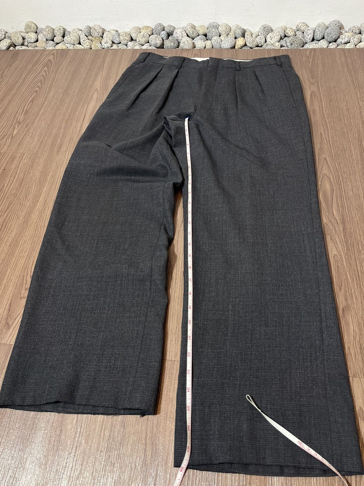 Burberry × Vintage Vintage Burberry Classic Charcoal Trouser Size US 33 - 15 Thumbnail