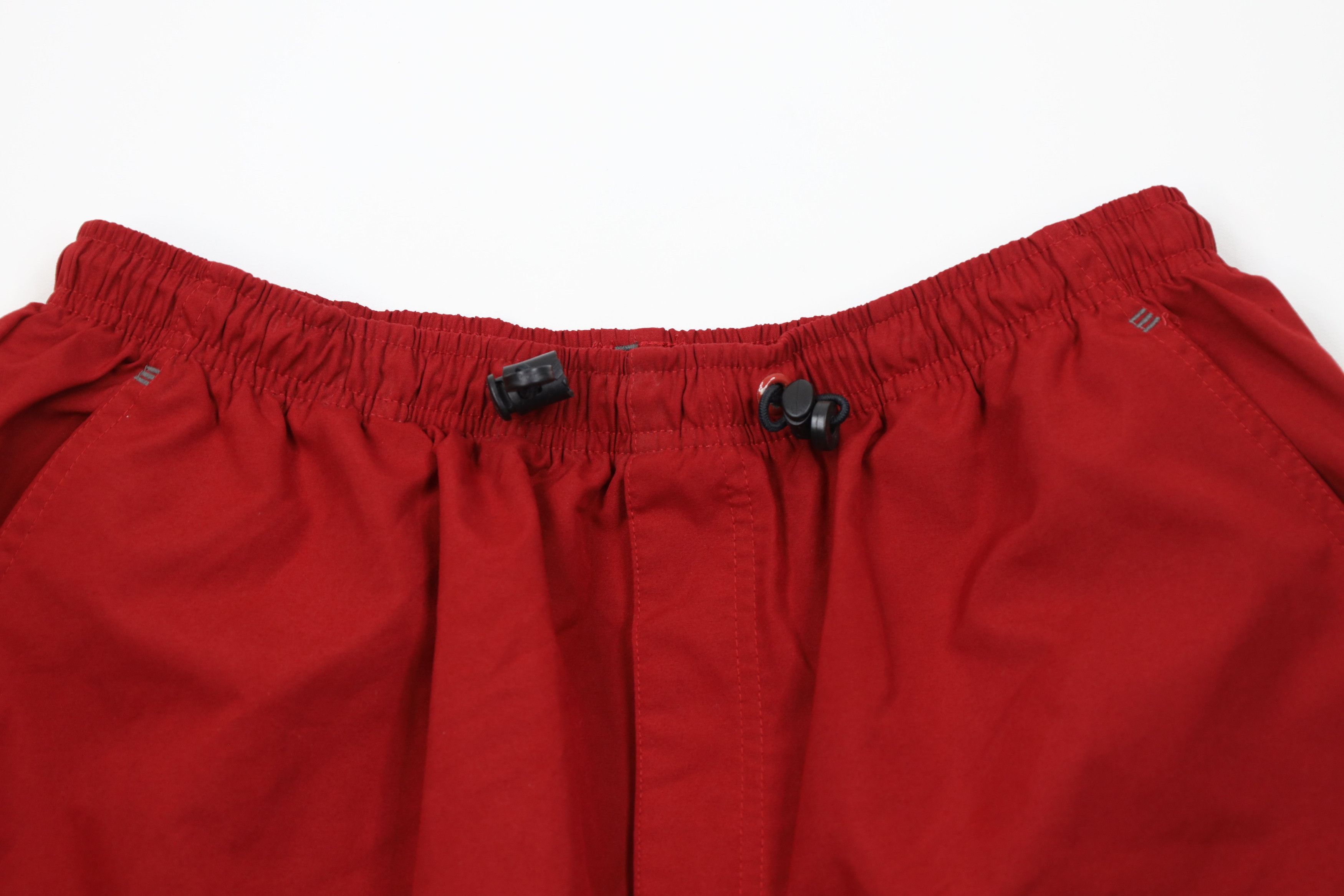 Adidas Vintage Y2K 2001 Adidas Baggy Microfiber Cargo Shorts Red Size US 34 / EU 50 - 2 Thumbnail