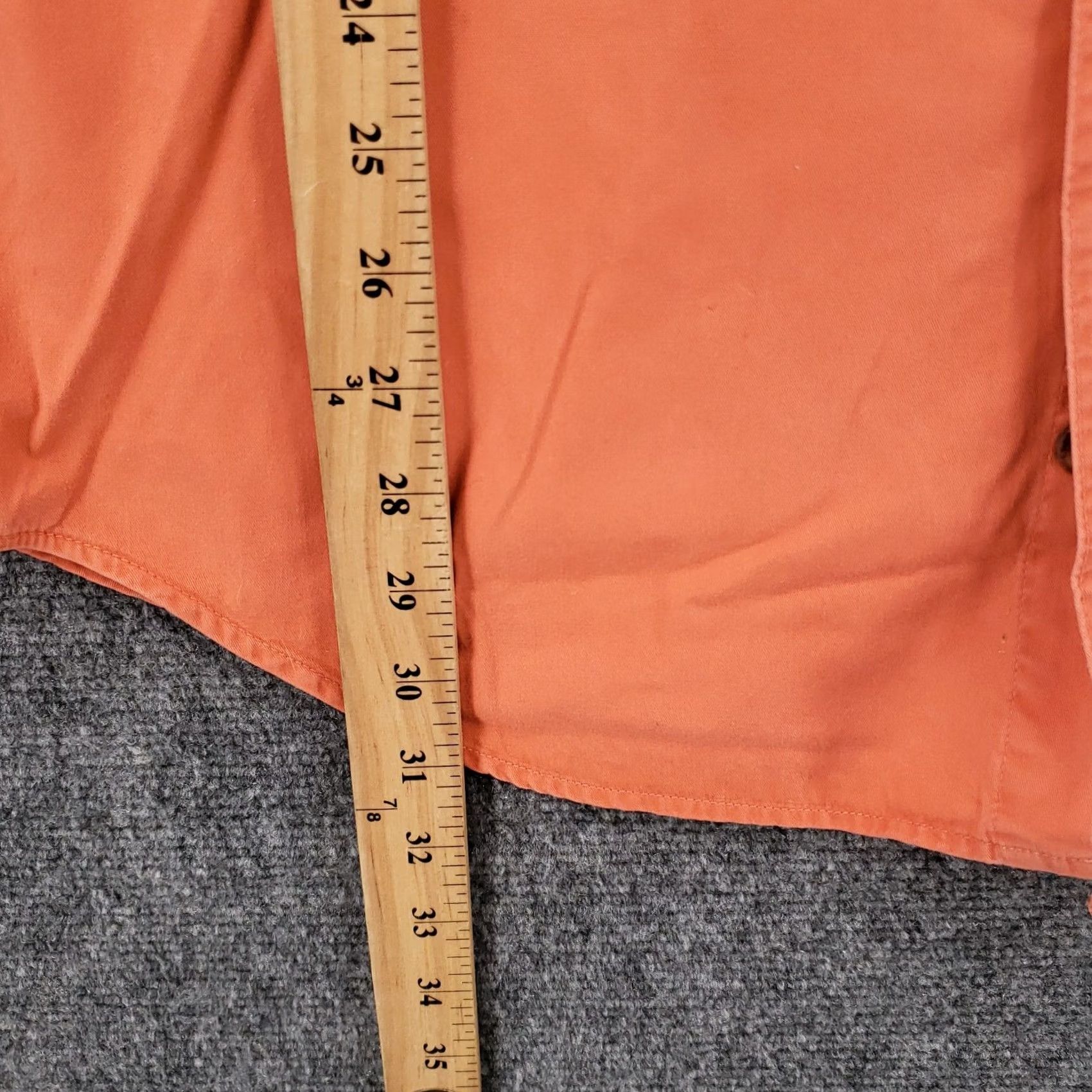 Eddie Bauer Eddie Bauer Shirt Mens XL Orange Twill Button-Up Short Sleeve Shirt Size US XL / EU 56 / 4 - 4 Thumbnail