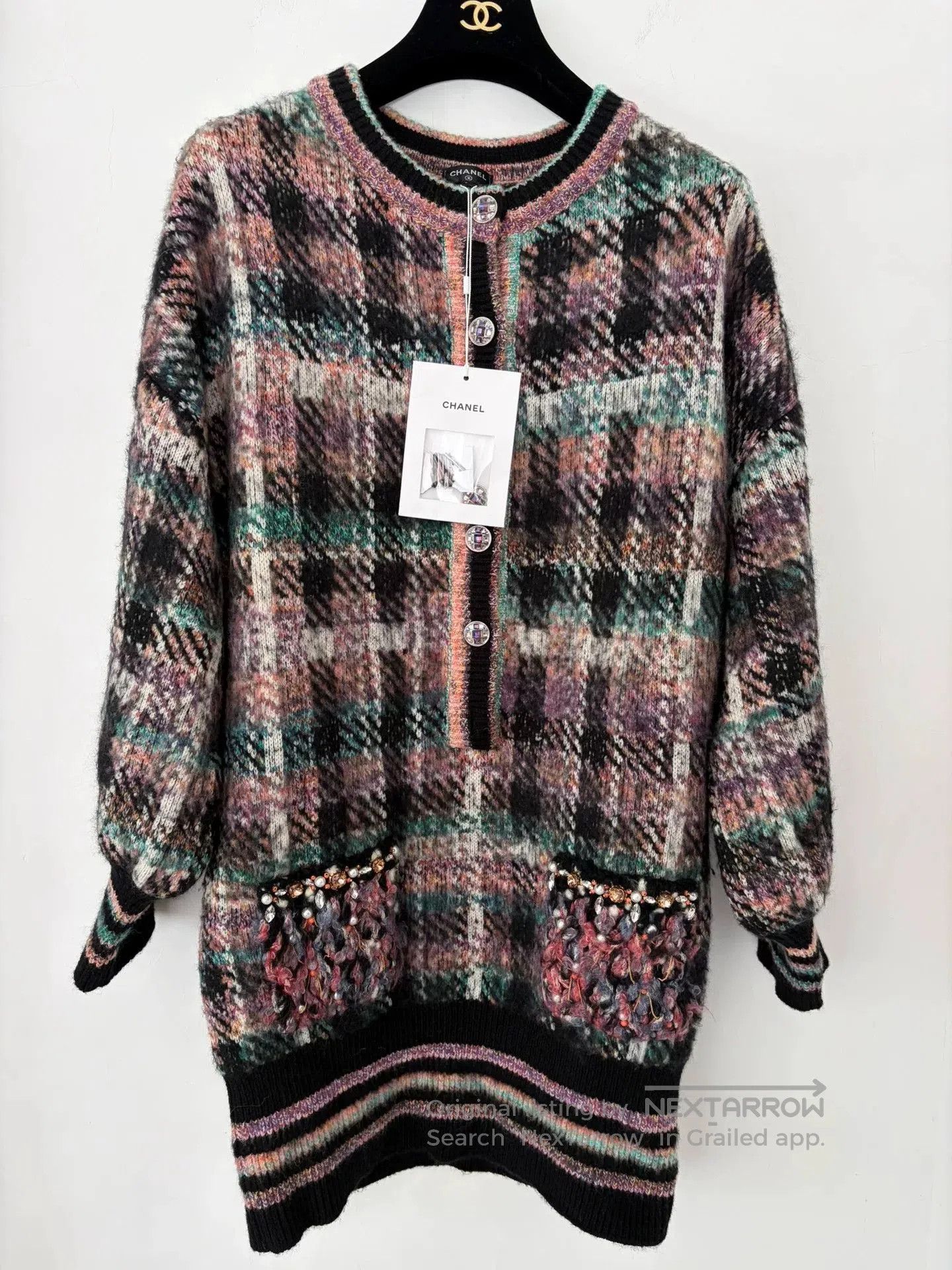 Chanel Chanel 22A Handcrafted Long Sweater. Size US XS / EU 42 / 0 - 1 Thumbnail