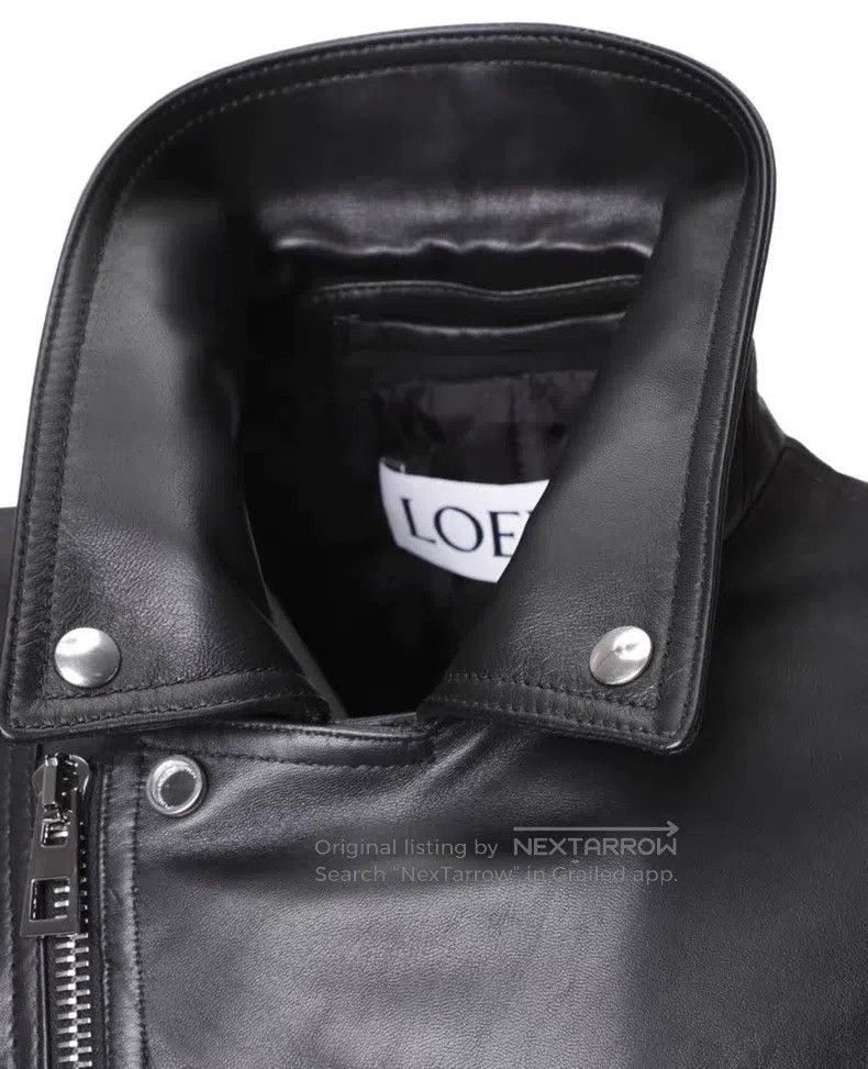 Other Loewe Collar motorbike sheepskin jacket leather jacket Size US M / EU 48-50 / 2 - 7 Thumbnail