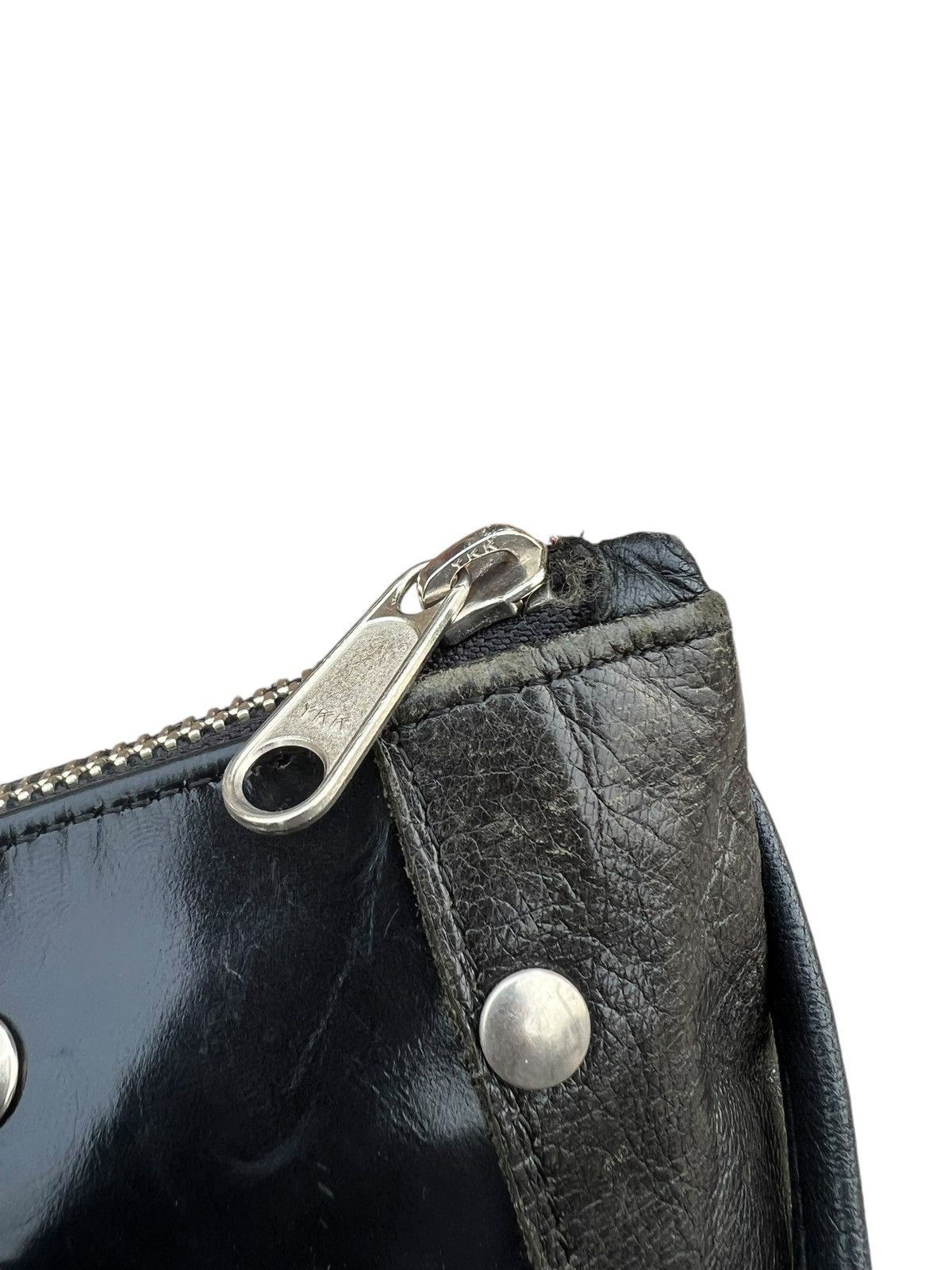 Leather Vintage FEL Japan Patchwork Patina Leather Bag Sling Size ONE SIZE - 21 Thumbnail