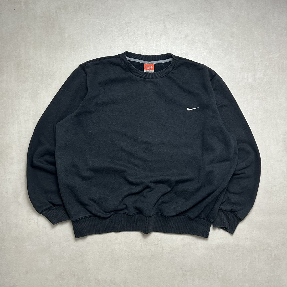 Nike Nike Vintage Super Boxy Basic Swoosh Crewneck Black L Size US L / EU 52-54 / 3 - 1 Thumbnail