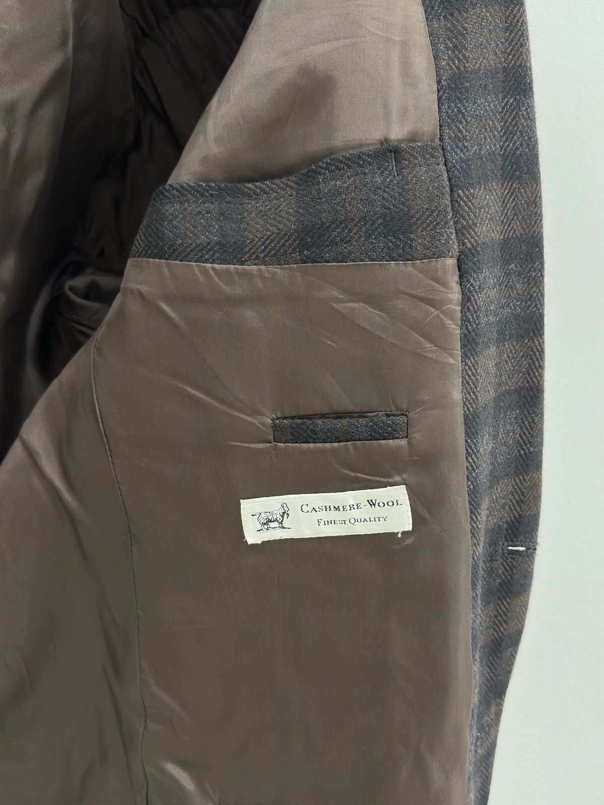 Hugo Boss Hugo Boss Wool Cashmere Blazer Coat Jacket Mens Plaid Size 42R - 14 Thumbnail