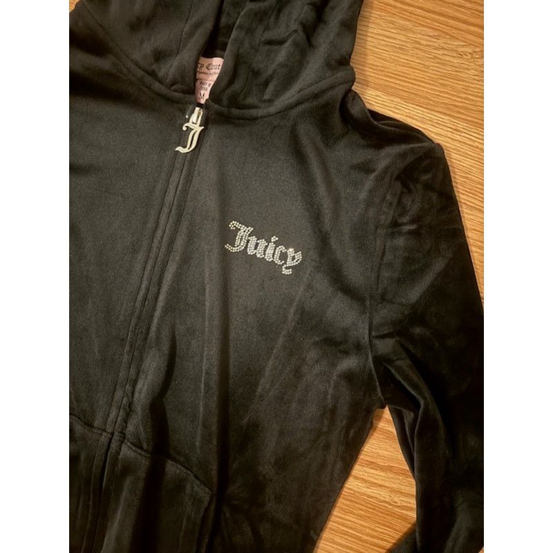 Juicy Couture Vintage Y2K Juicy Couture Velour Tracksuit Set Black M Size M / US 6-8 / IT 42-44 - 5 Thumbnail