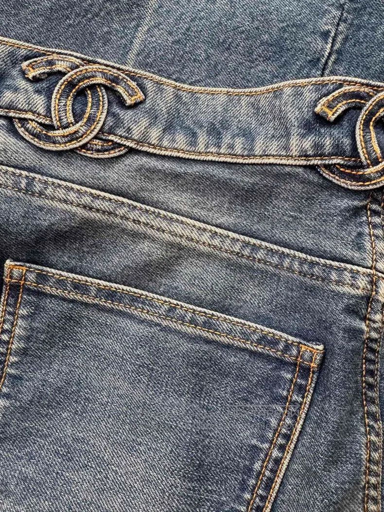 Chanel Chanel Waist double c logo jeans Size 24" / US 00 / IT 34 - 5 Thumbnail