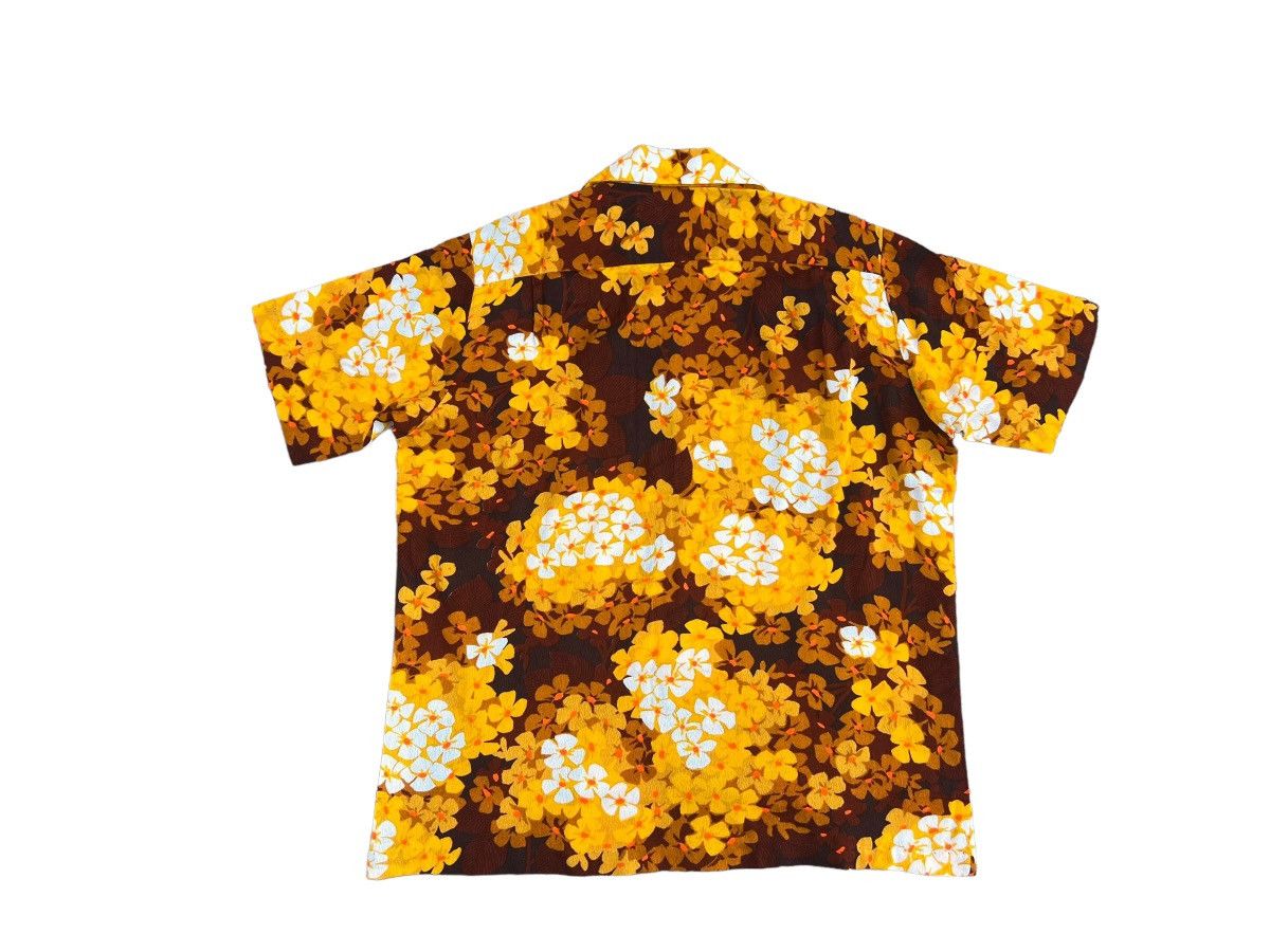 Other 60s 70s Hookano Brand Flower Psychedelic Hawaiian Barkcloth Size US M / EU 48-50 / 2 - 2 Thumbnail