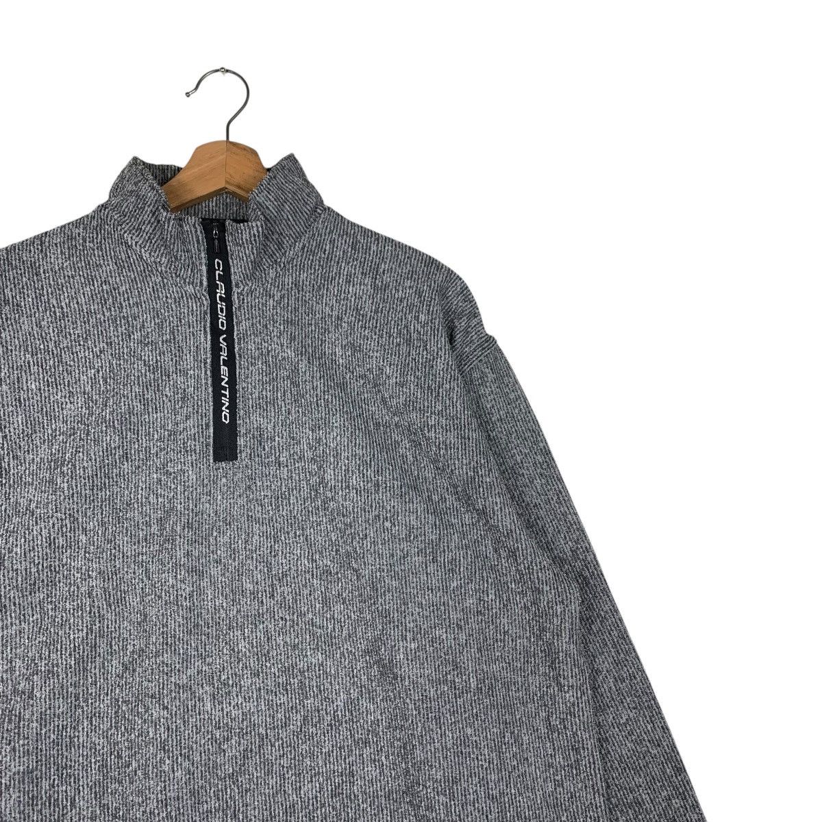 Vintage CLAUDIO VALENTINO Half Zip Turtleneck Sweater #1472-C66 Size US L / EU 52-54 / 3 - 5 Thumbnail